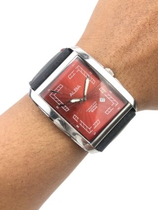 ALBA TANK RED DIAL QUARTZ