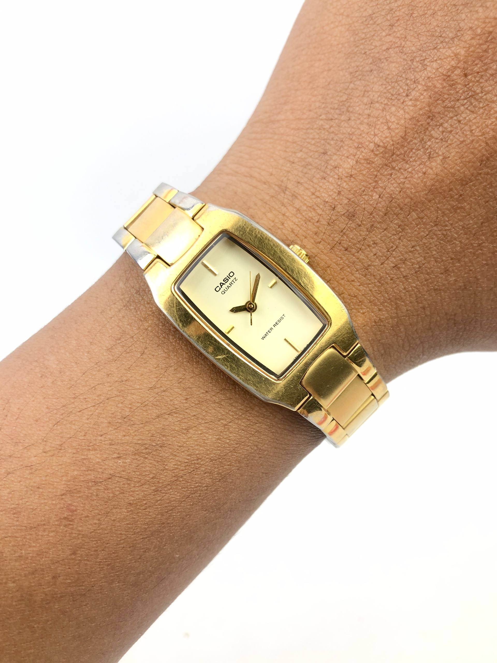 CASIO ANALOG LADIES VINTAGE TWOTONE