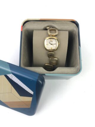 FOSSIL F2 ANALOG QUARTZ WOMEN BRACELET GOLD PLATED