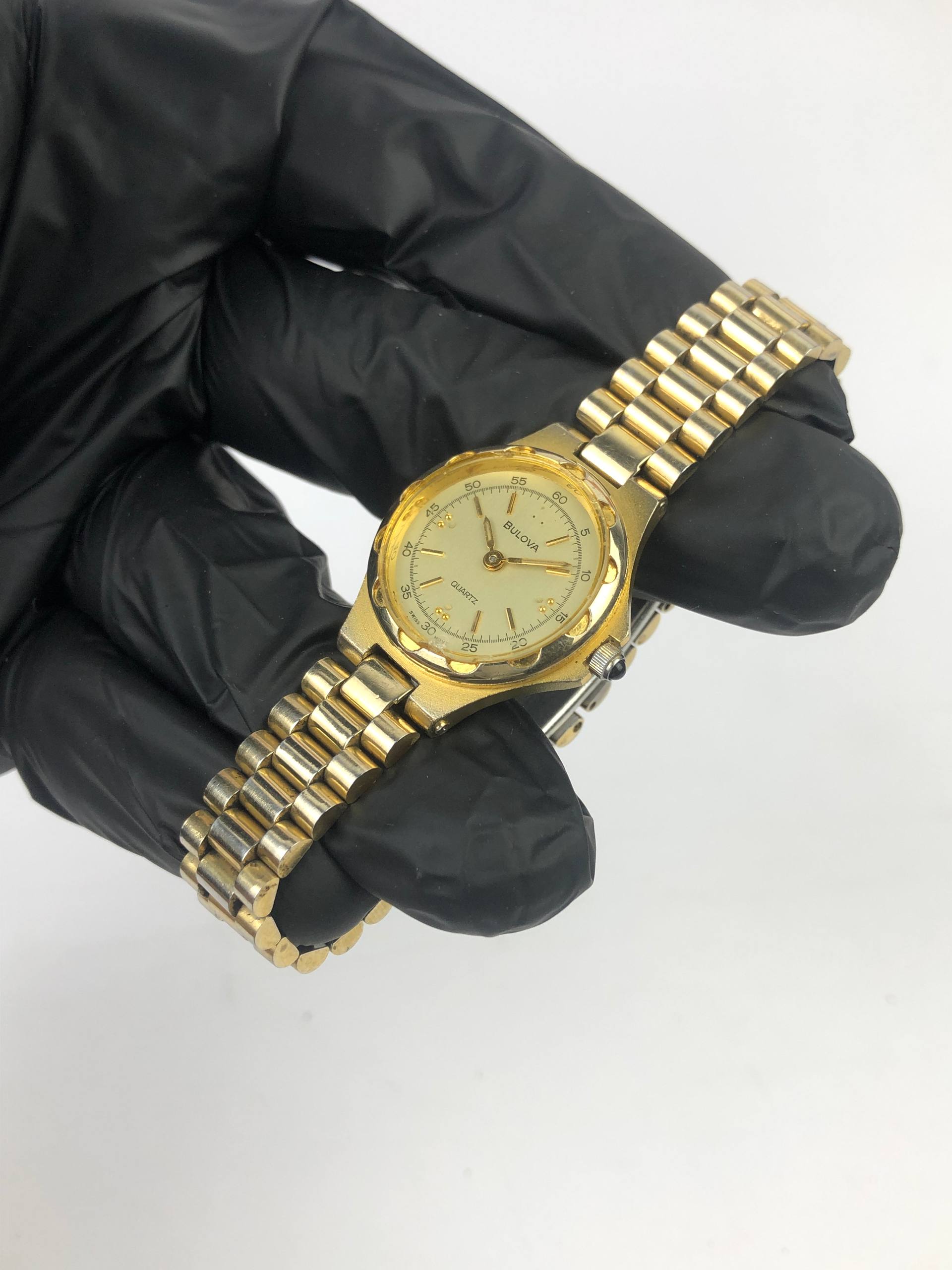 SWISSMADE BULOVA LADIES QUARTZ ALL ORIGINAL - Gambar 3