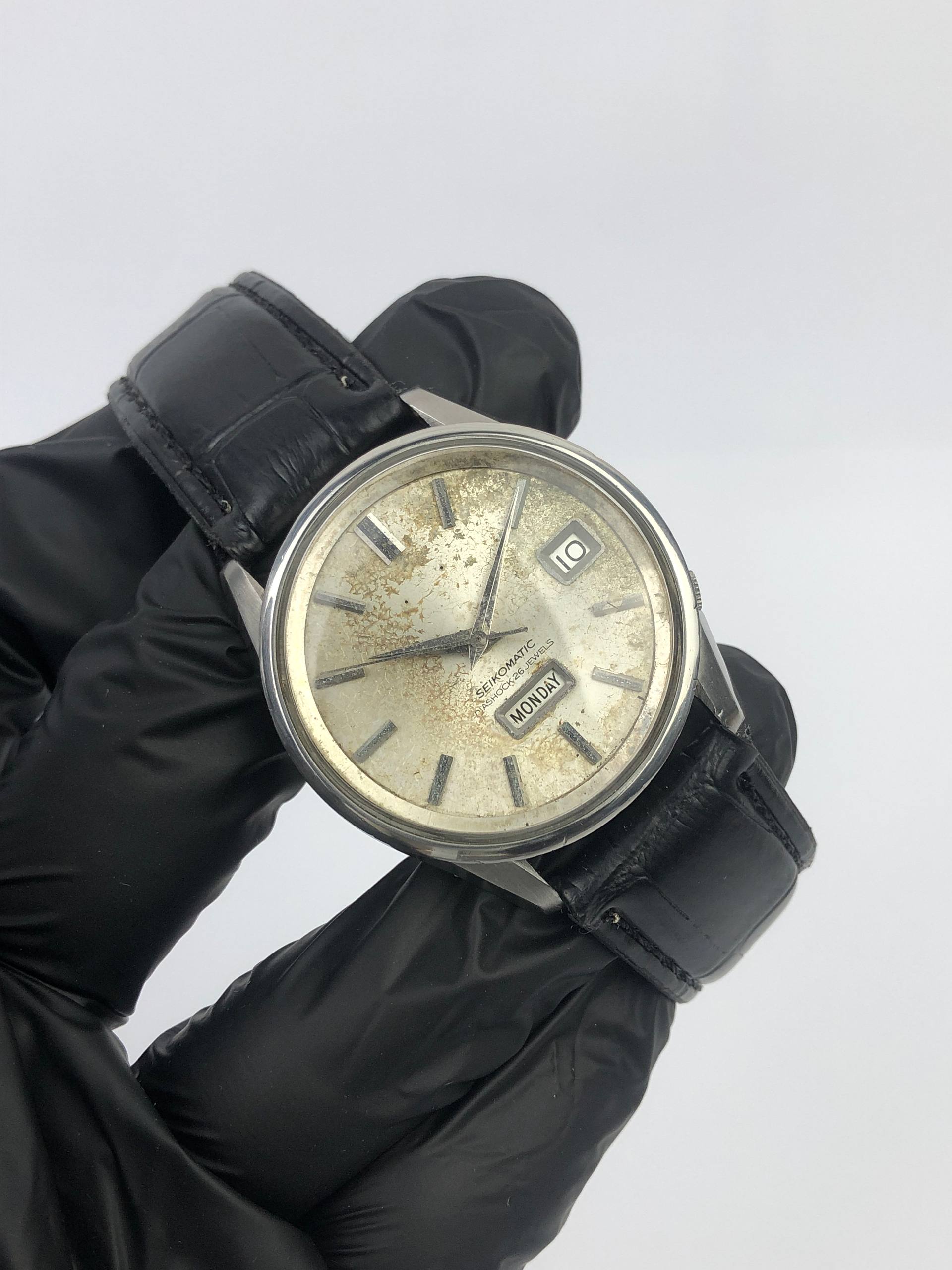 JDM SEIKOMATIC 26JEWELS SPLIT DAY AGING DIAL - Gambar 4