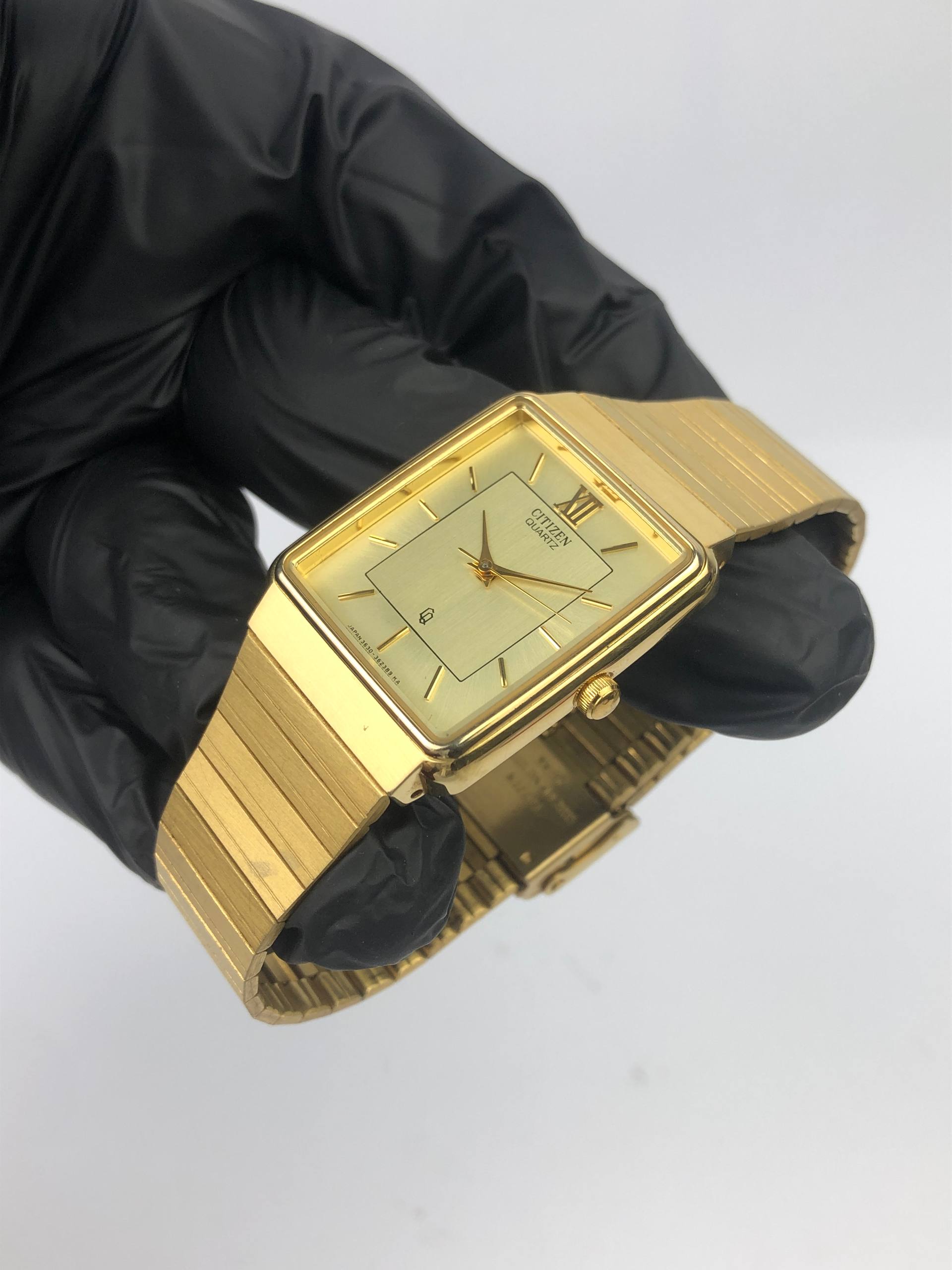 CITIZEN CRYSTON QUARTZ CQ TANK ALL ORIGINAL - Gambar 3