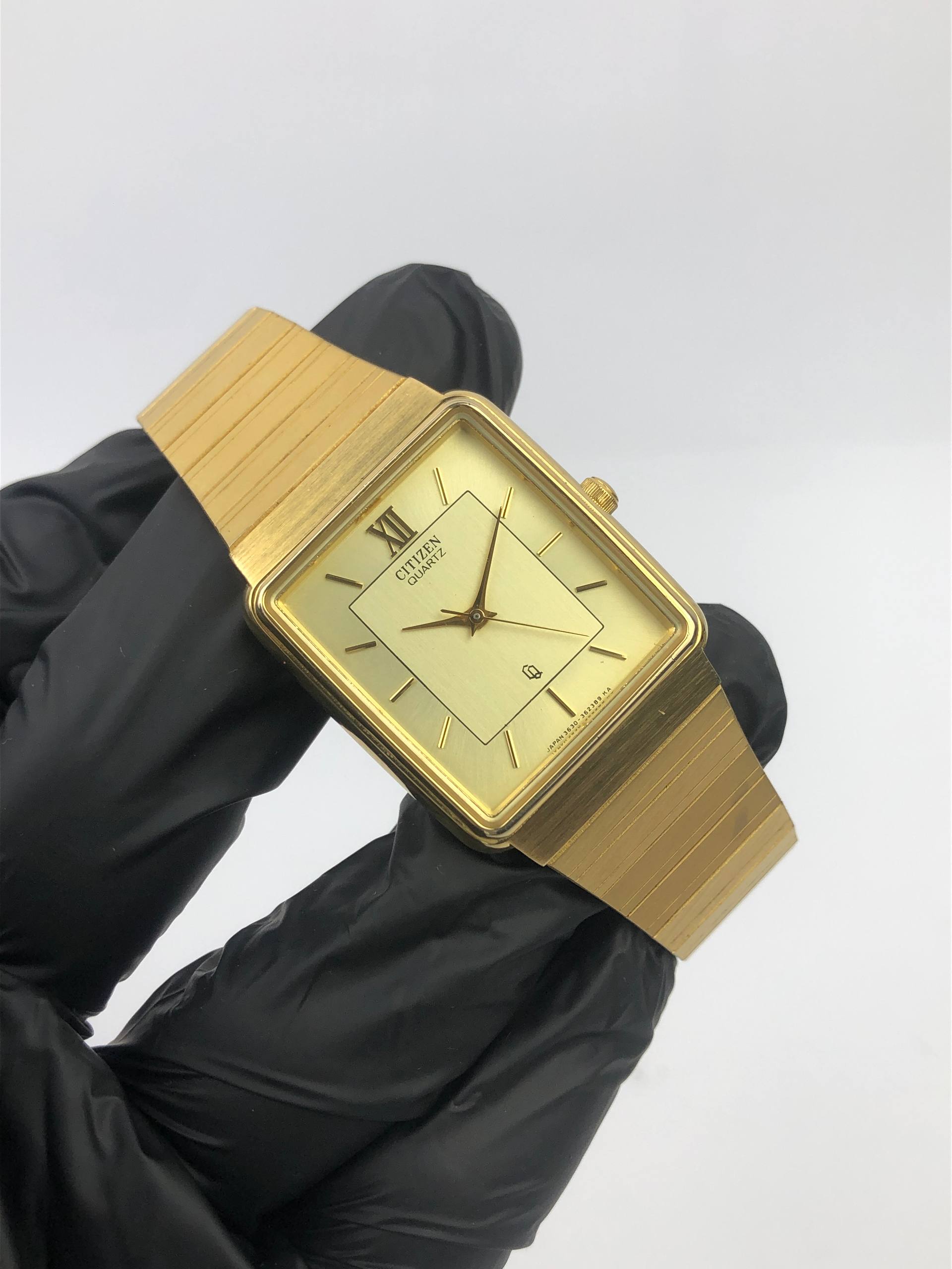 CITIZEN CRYSTON QUARTZ CQ TANK ALL ORIGINAL - Gambar 4