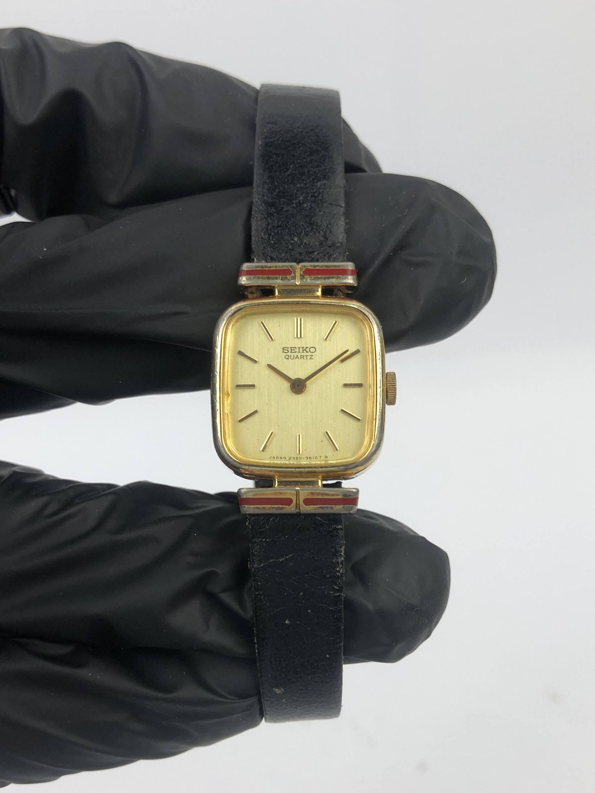 BEAUTIFUL SEIKO QUARTZ LADIES SQUARE VANCY LUG - Gambar 2