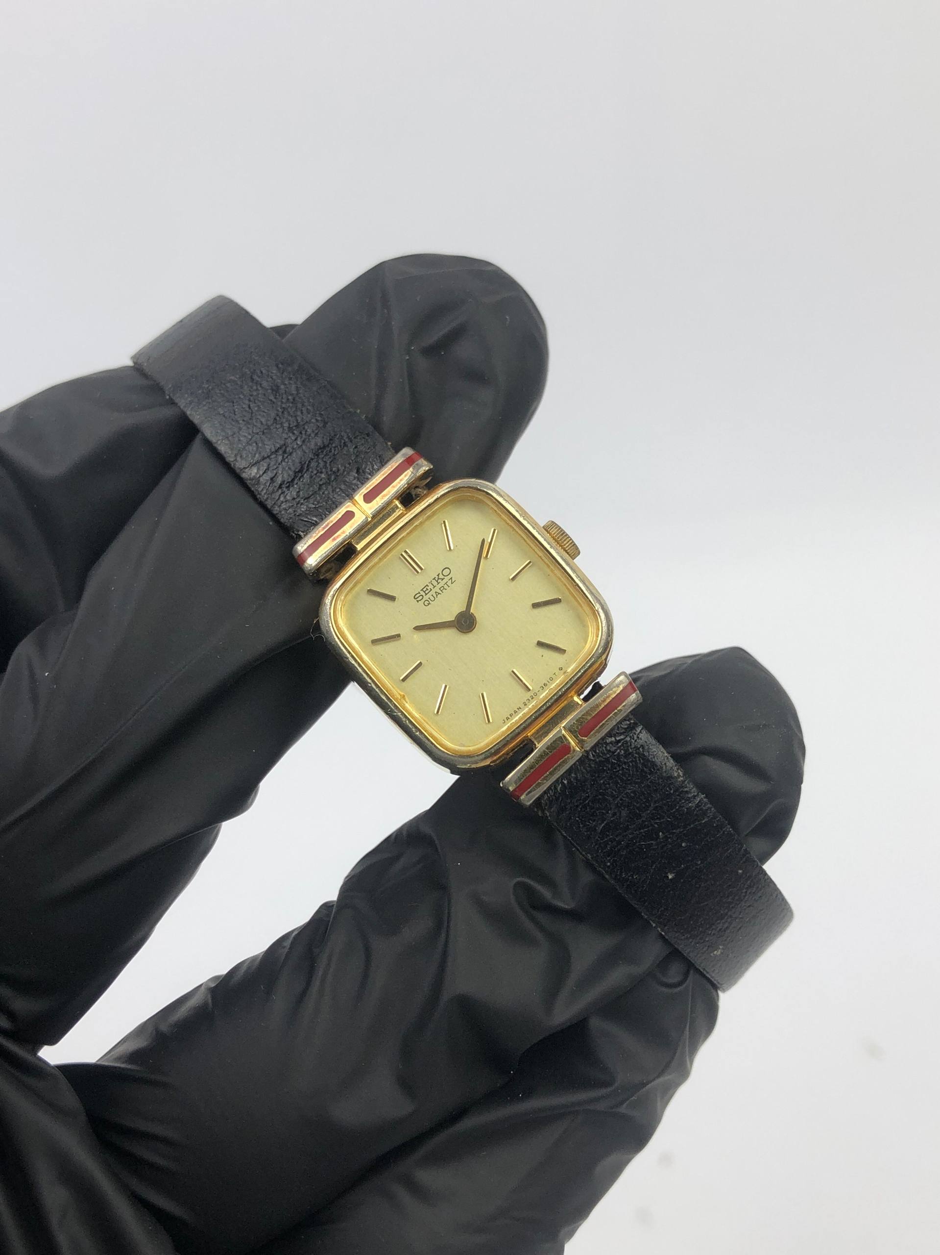 BEAUTIFUL SEIKO QUARTZ LADIES SQUARE VANCY LUG - Gambar 4