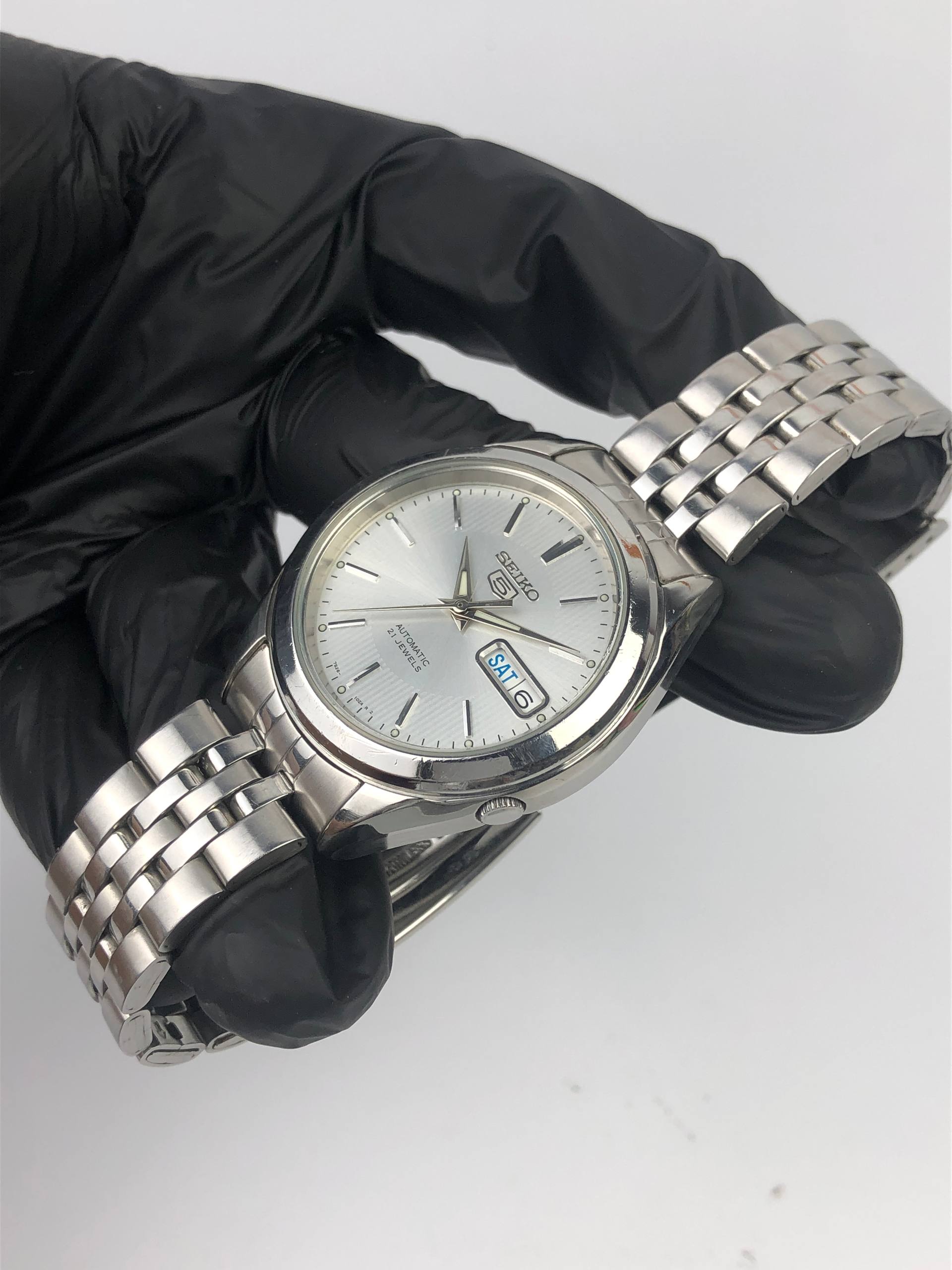 SEIKO 5 TRANSPARANT 7S26 ALL ORIGINAL - Gambar 3