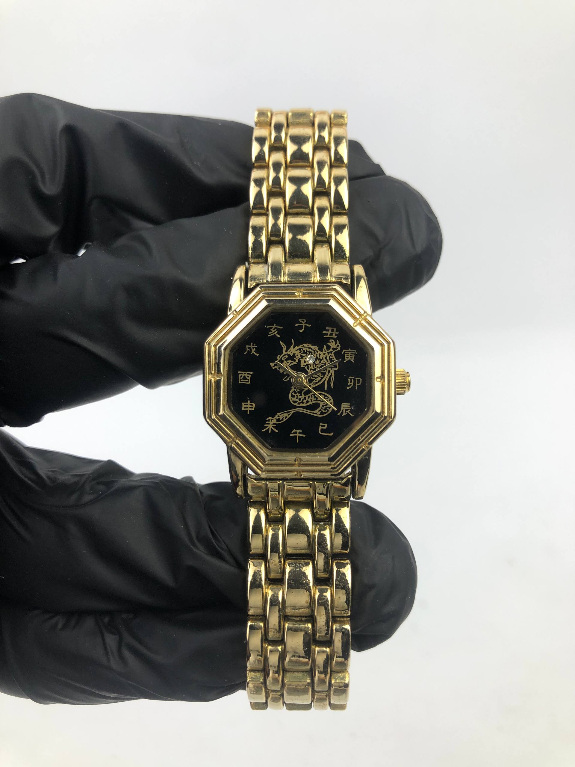DRAGON WATCH YINYANG OCTAGON QUARTZ MOVEMENT - Gambar 3