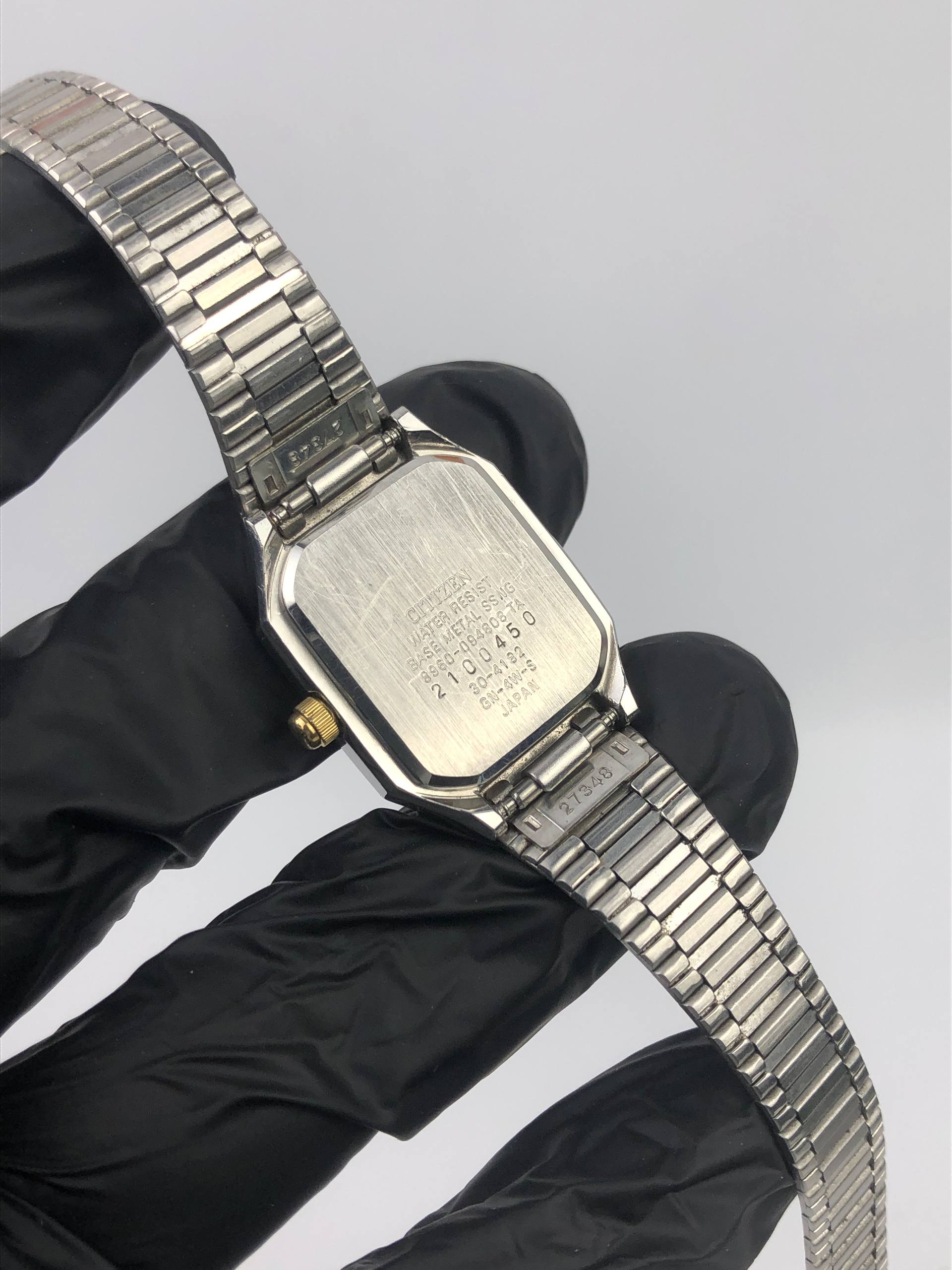 CITIZEN ANADIGI CRYSTON QUARTZ TWOTONE TANK - Gambar 8
