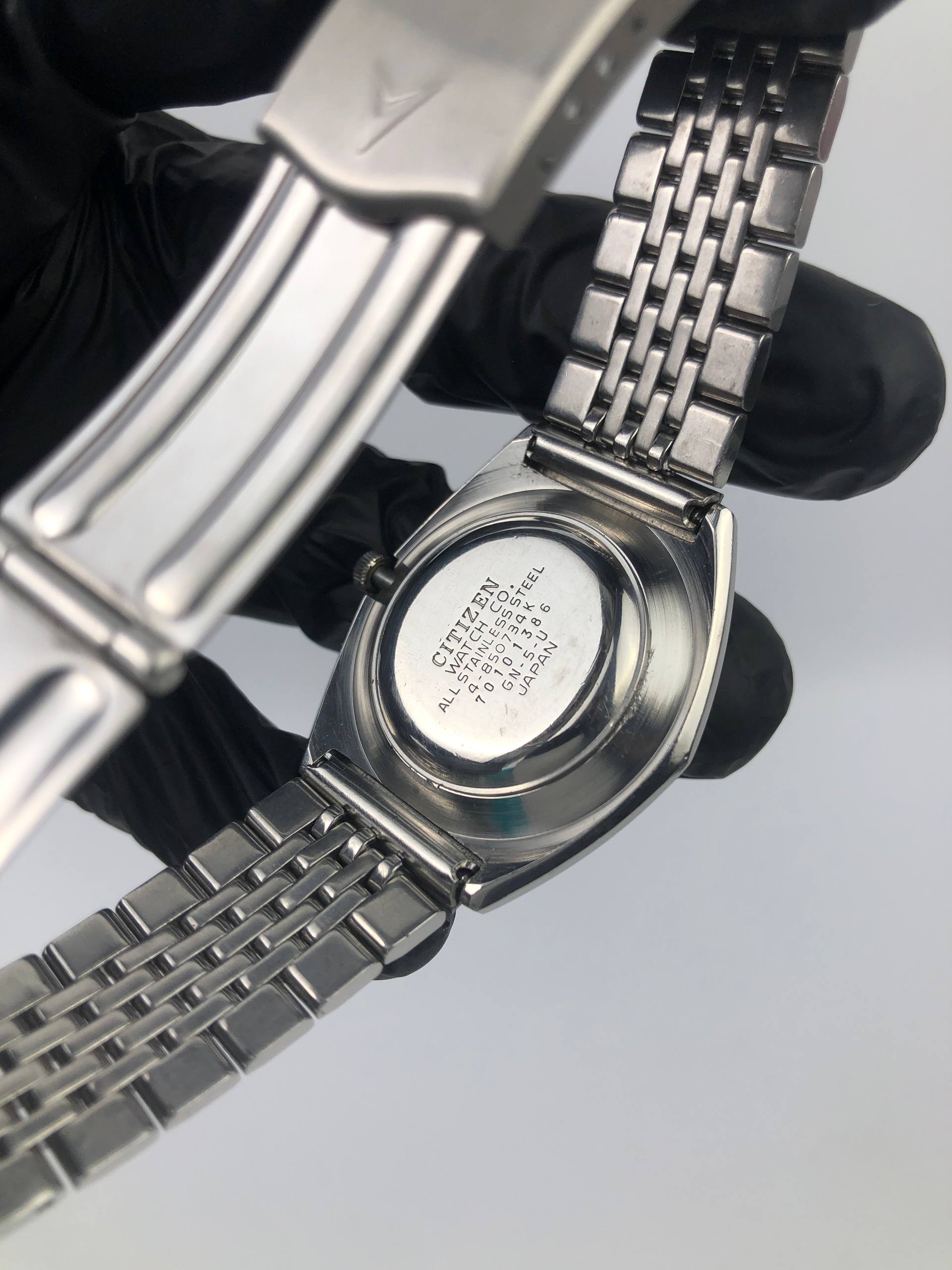 RARE DIAL CITIZEN CRYSTON QUARTZ BLUE EMERALD DIAL ORIGINAL - Gambar 7
