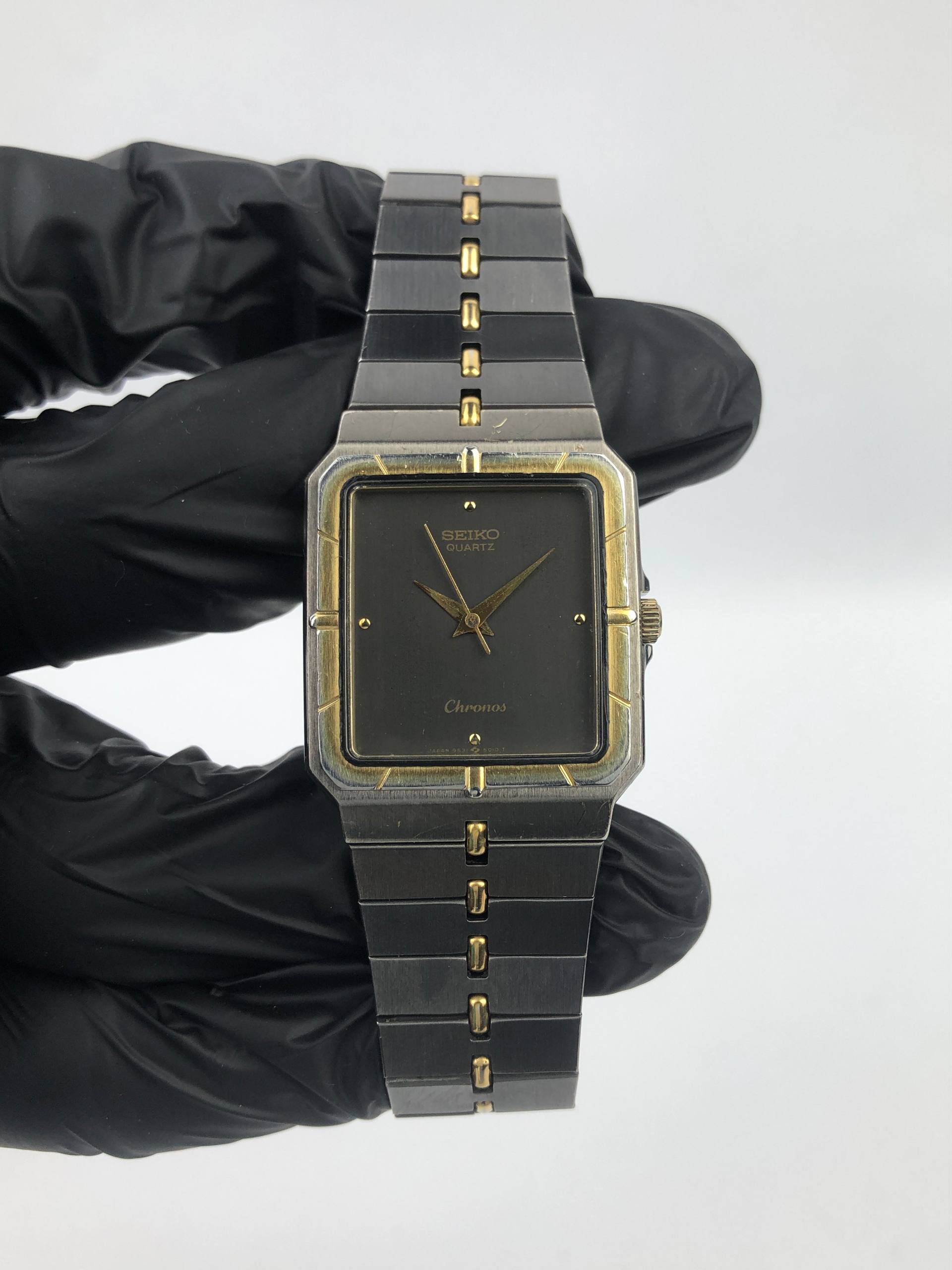 SEIKO CHRONOS TANK TWOTONE ALL ORIGINAL - Gambar 2