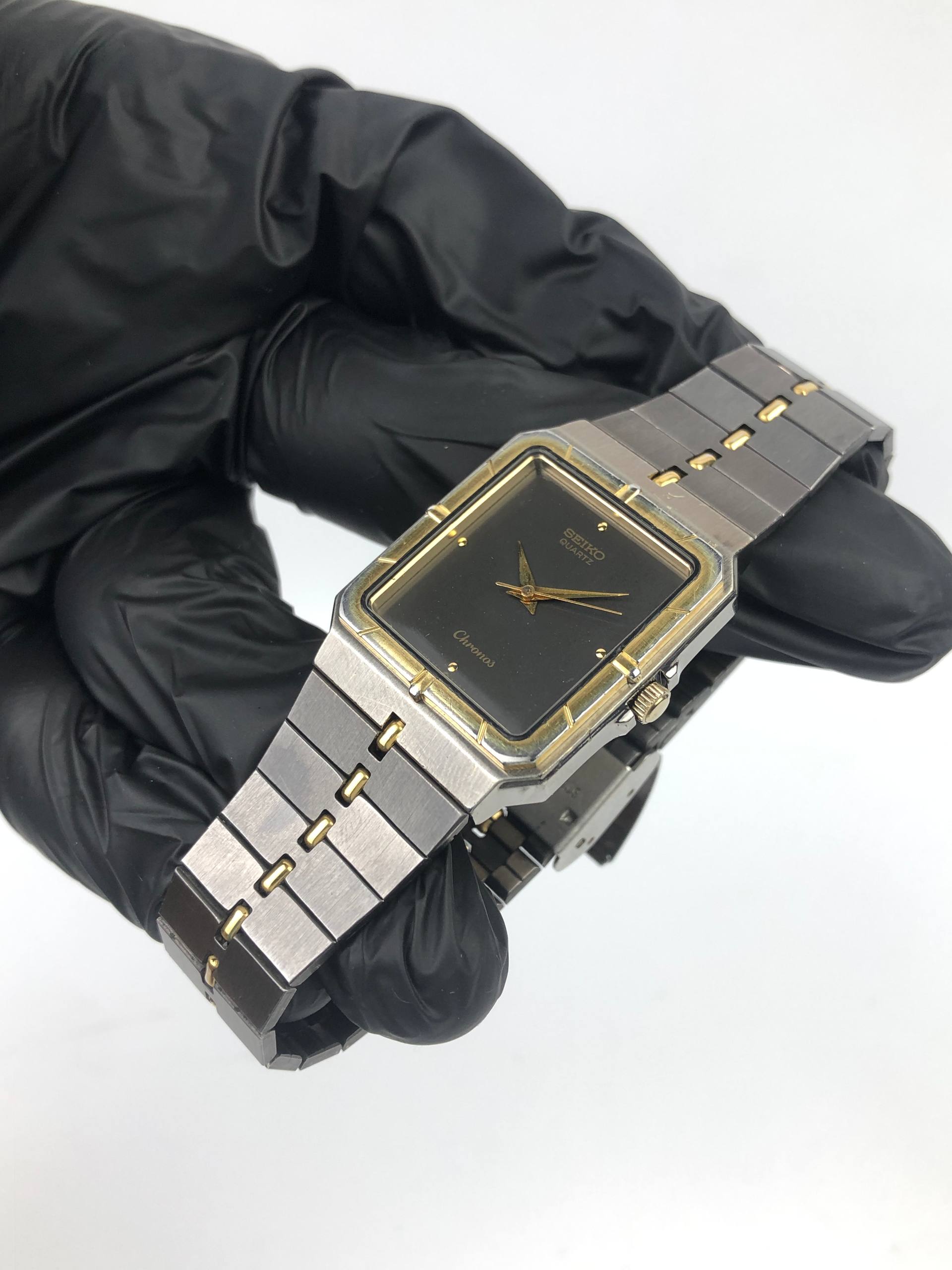 SEIKO CHRONOS TANK TWOTONE ALL ORIGINAL - Gambar 3