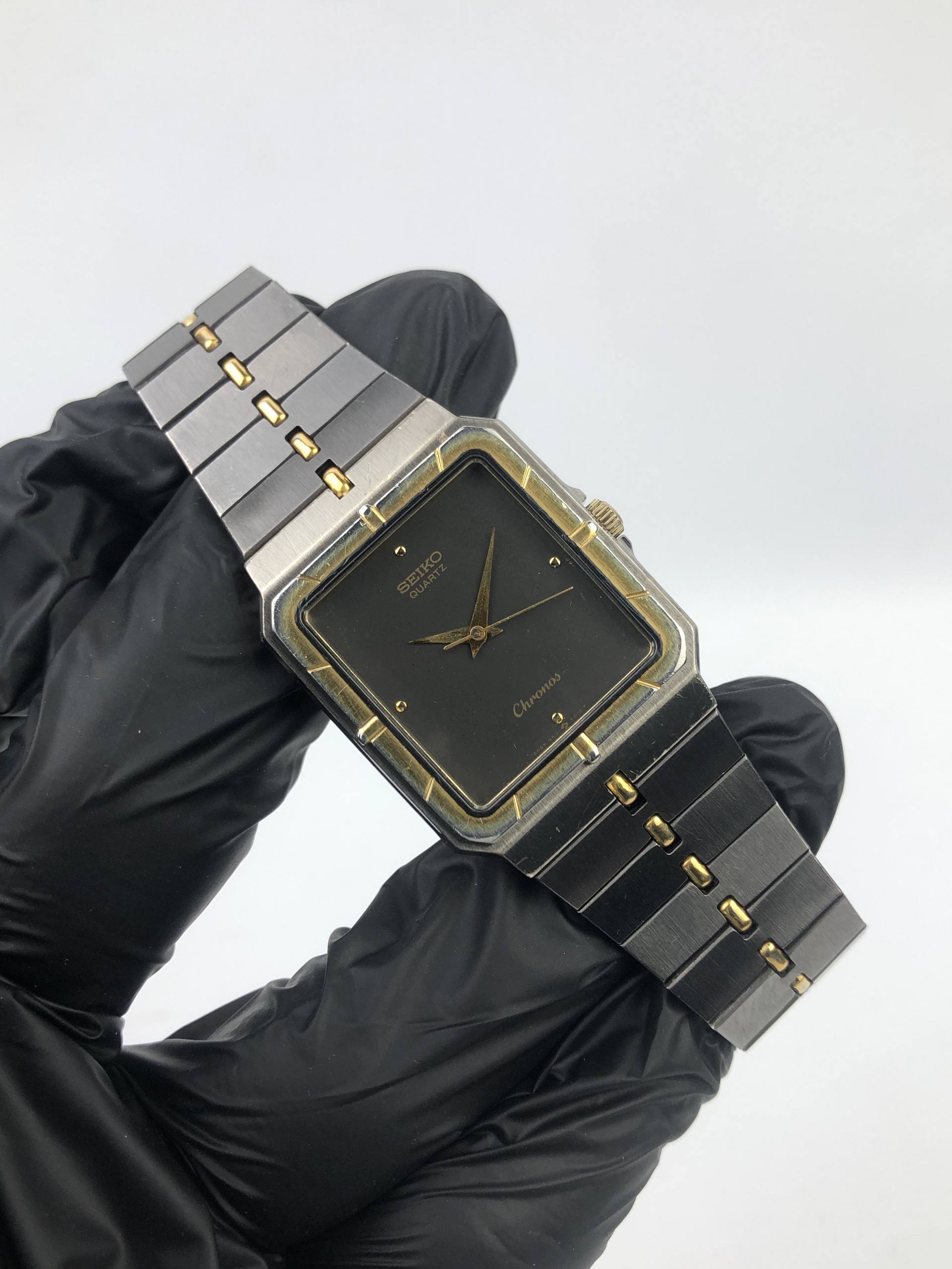 SEIKO CHRONOS TANK TWOTONE ALL ORIGINAL - Gambar 4