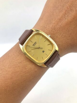 SEIKO TWIN QUARTZ PRIA GOLD CASE