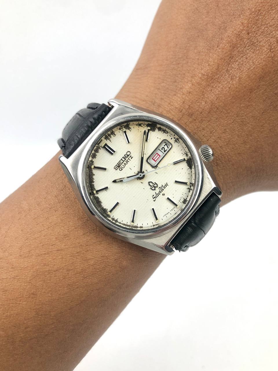 SEIKO SILVERWAVE DAYDATE DIAL AGING