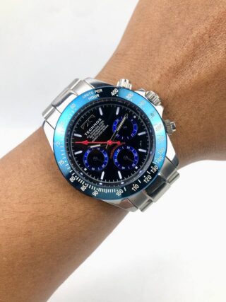TECHNOS CHRONOGRAPH BLUE DIAL ALL ORIGINAL