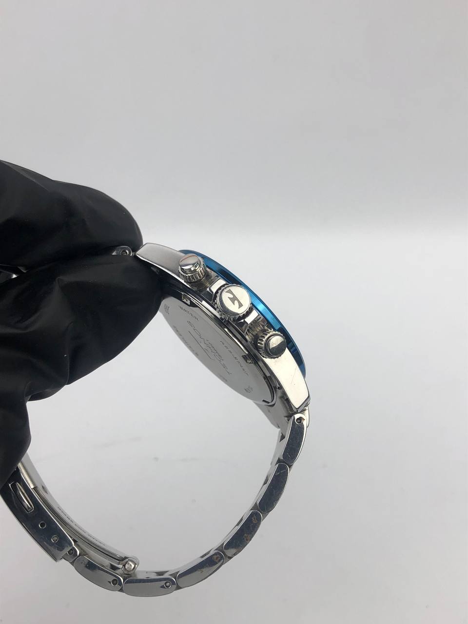 TECHNOS CHRONOGRAPH BLUE DIAL ALL ORIGINAL - Gambar 5