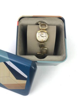 FOSSIL F2 ANALOG QUARTZ WOMEN BRACELET GOLD PLATED