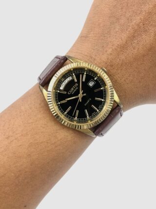 CURTIS GENEVE SWISSMADE SMILE DAY FLUTED BEZEL