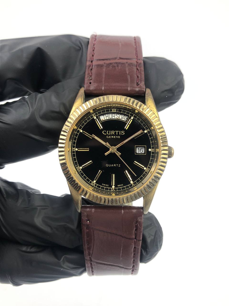CURTIS GENEVE SWISSMADE SMILE DAY FLUTED BEZEL - Gambar 2