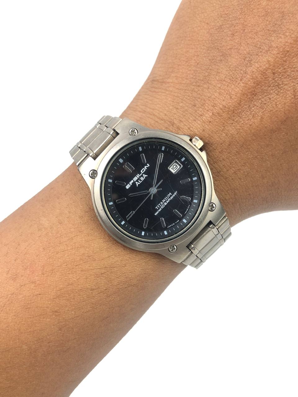 ALBA EPSILON BLACK DIAL FULL TITANIUM