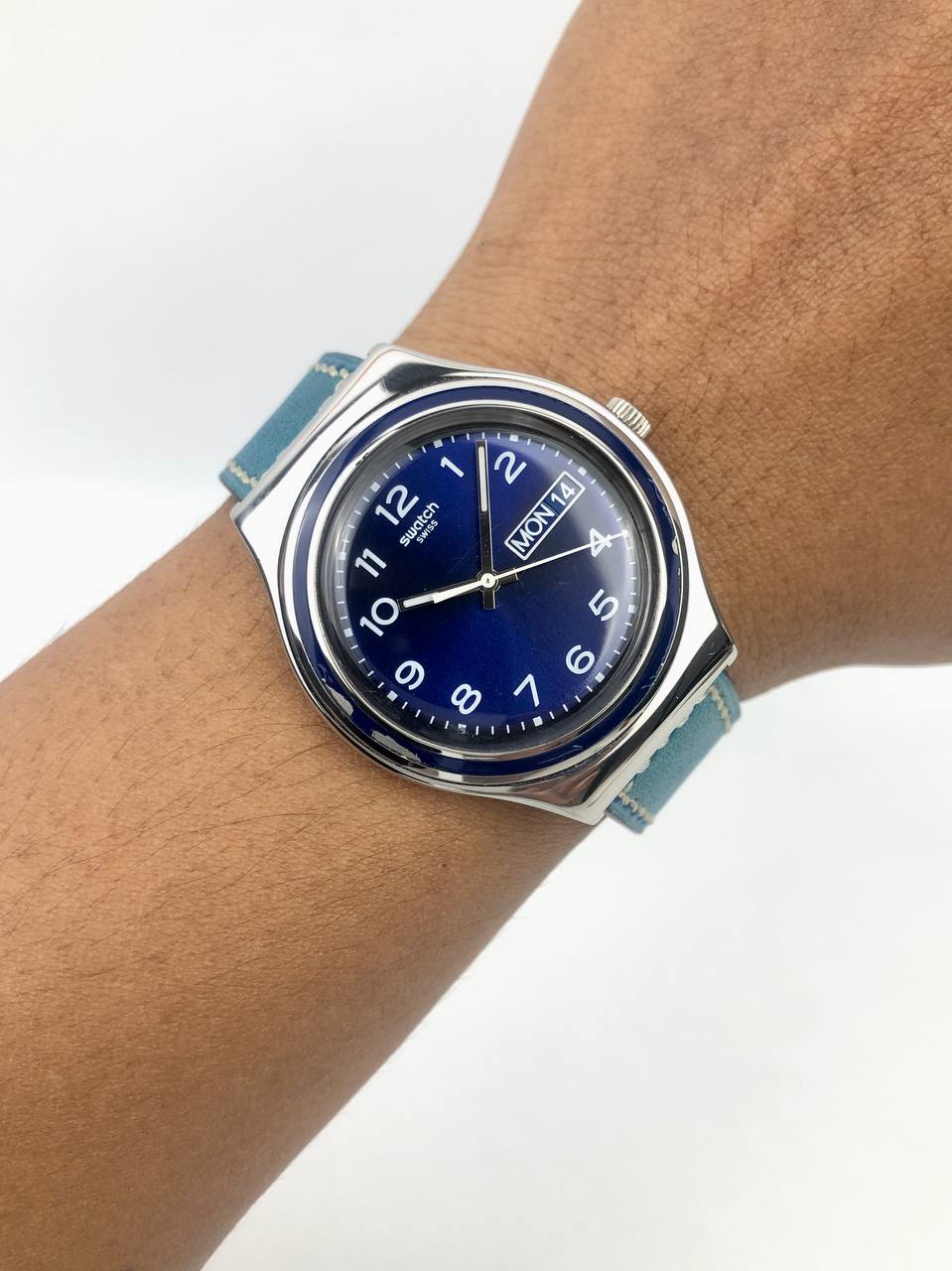 SWATCH IRONY SWISS BLUE DIAL NUMERIK ALL ORIGINAL