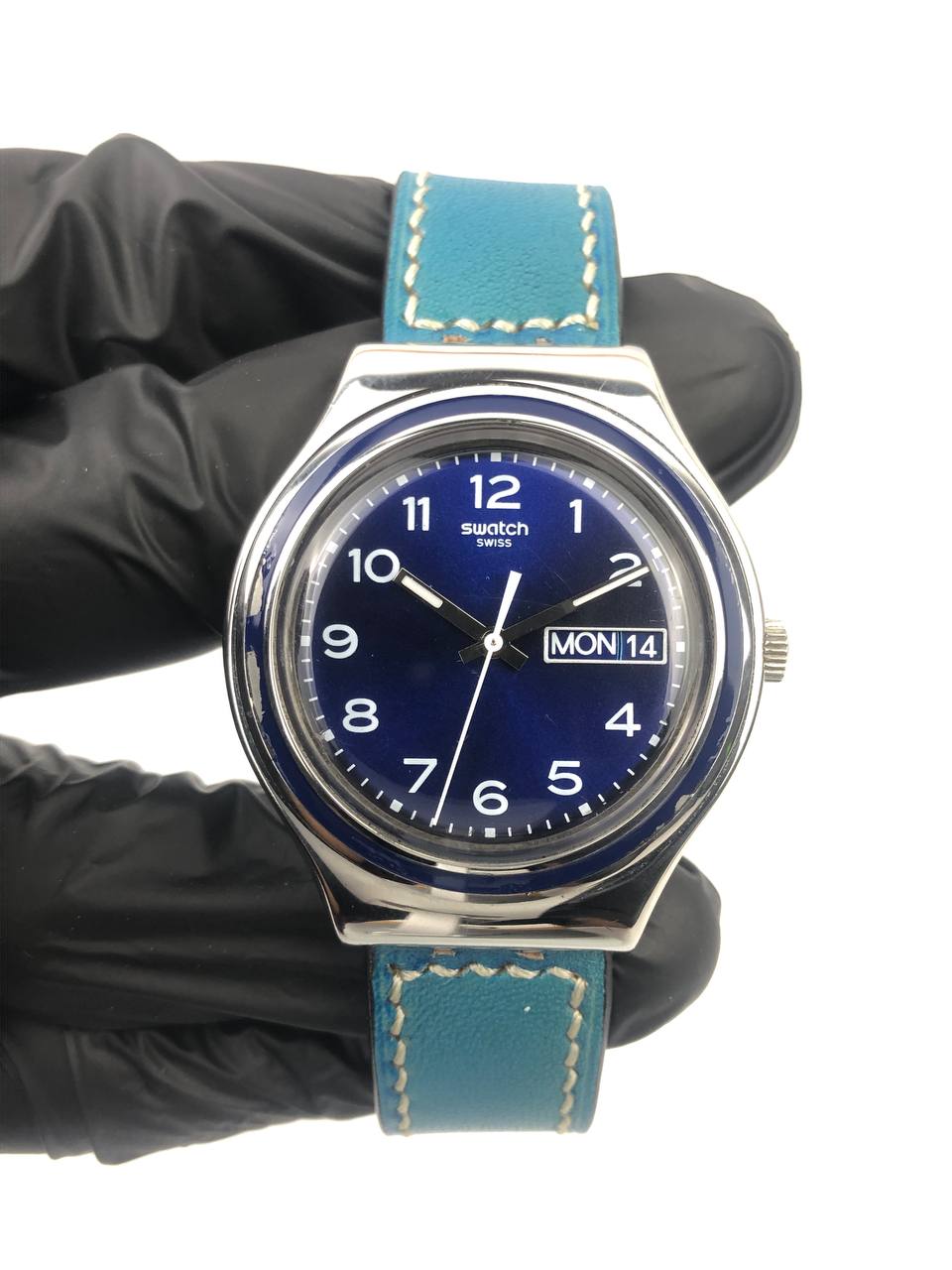 SWATCH IRONY SWISS BLUE DIAL NUMERIK ALL ORIGINAL - Gambar 2