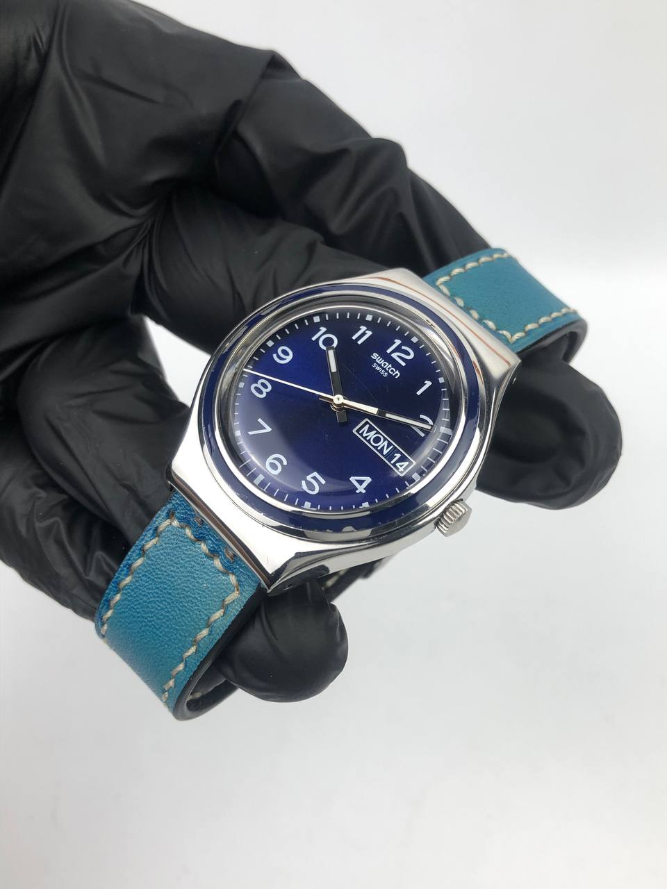 SWATCH IRONY SWISS BLUE DIAL NUMERIK ALL ORIGINAL - Gambar 3