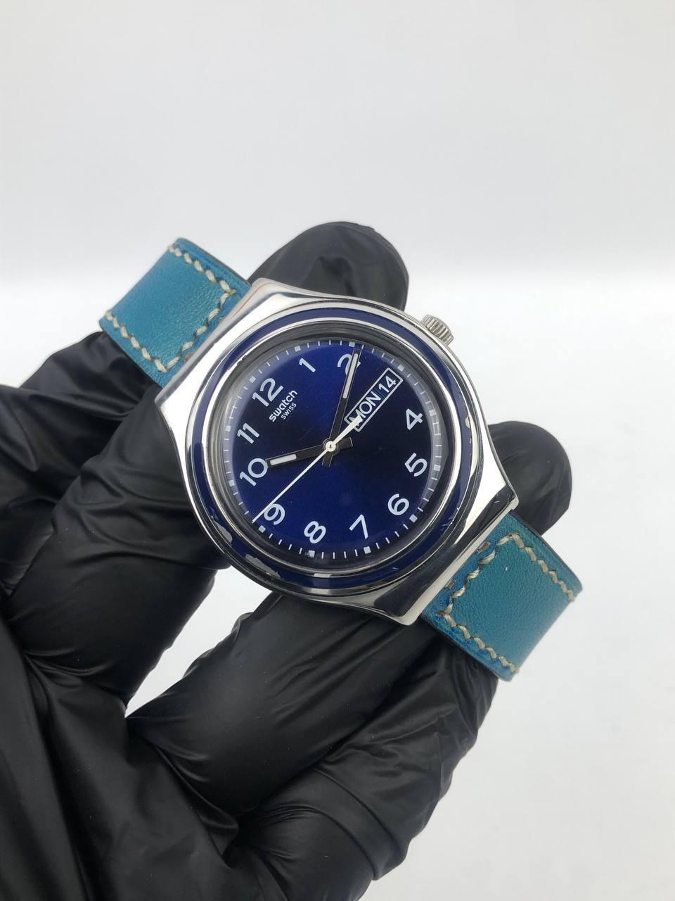 SWATCH IRONY SWISS BLUE DIAL NUMERIK ALL ORIGINAL - Gambar 4
