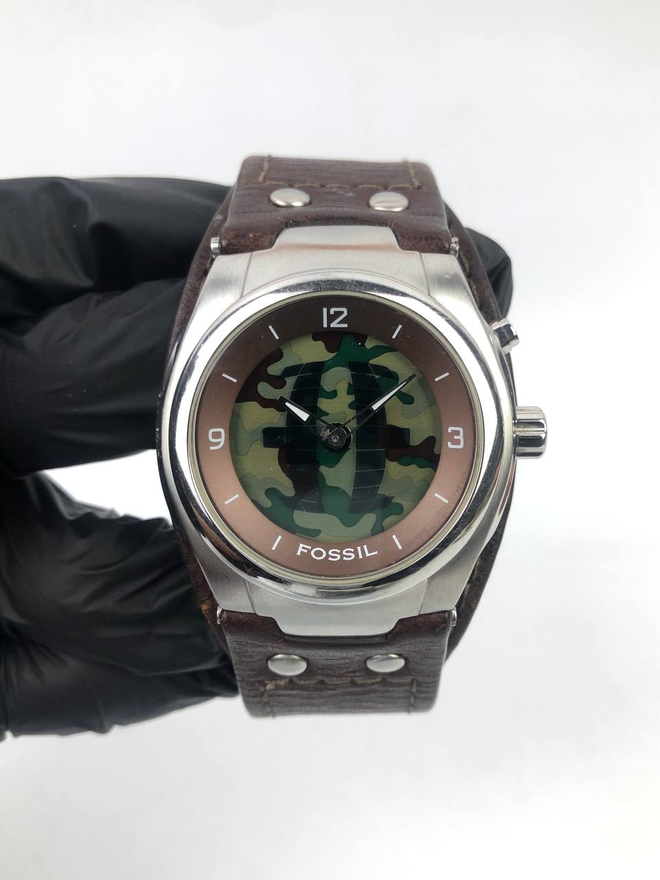 FOSSIL BIGTIC ANADIGI LEATHER STRAP ALL ORIGINAL - Gambar 3