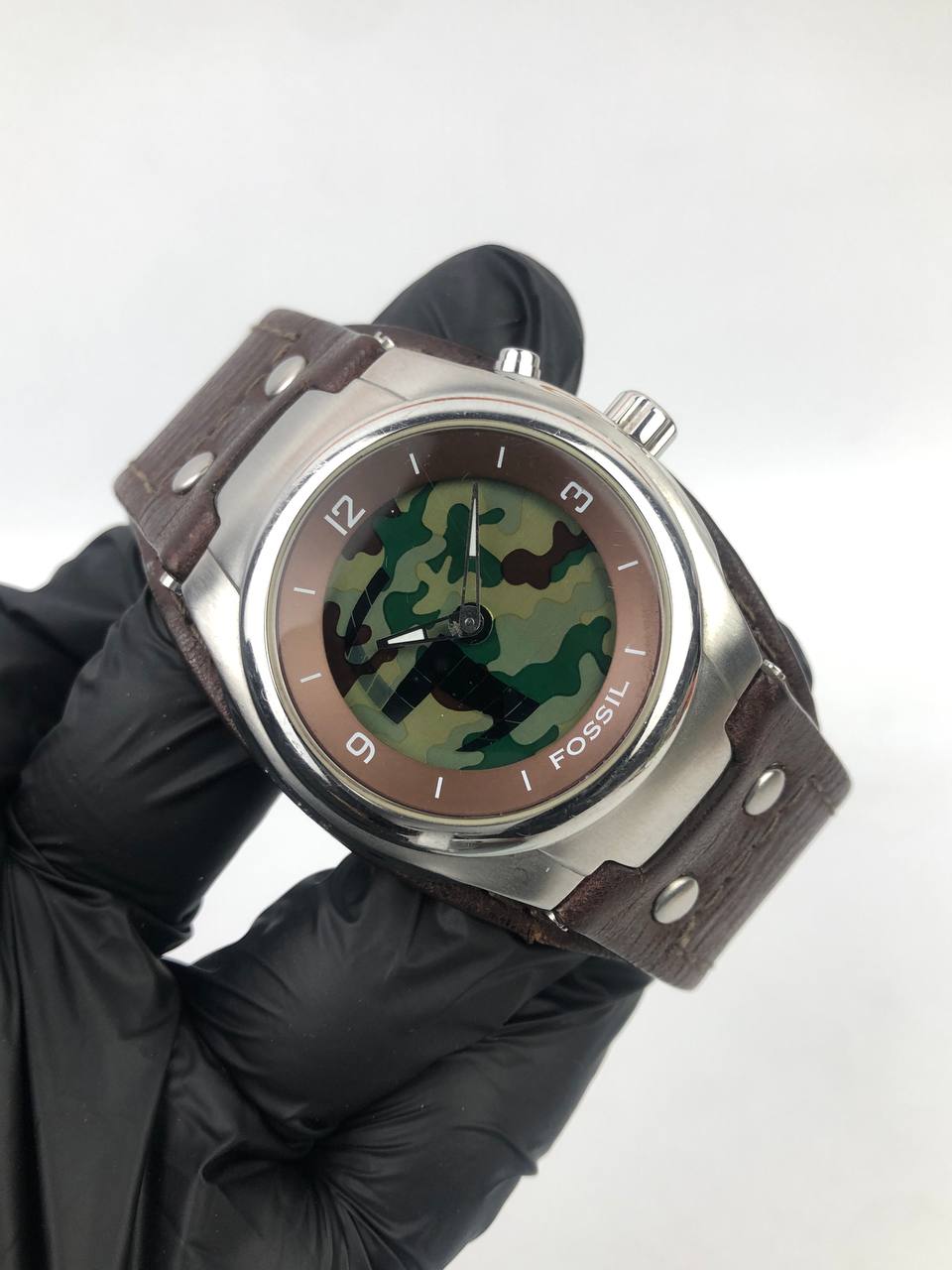 FOSSIL BIGTIC ANADIGI LEATHER STRAP ALL ORIGINAL - Gambar 5
