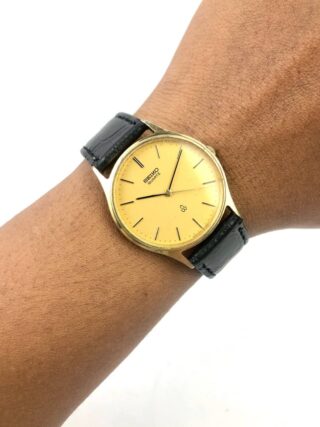 DRESSWATCH SEIKO QUARTZ ROUND CASE STRIP INDEX