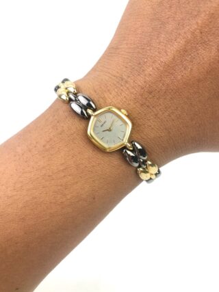 SEIKO BANGLE OCTAGON QUARTZ LADIES TWOTONE ALL ORIGINAL