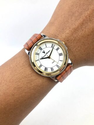 G. VALENTINO DUAL TIME FLUTED BEZEL