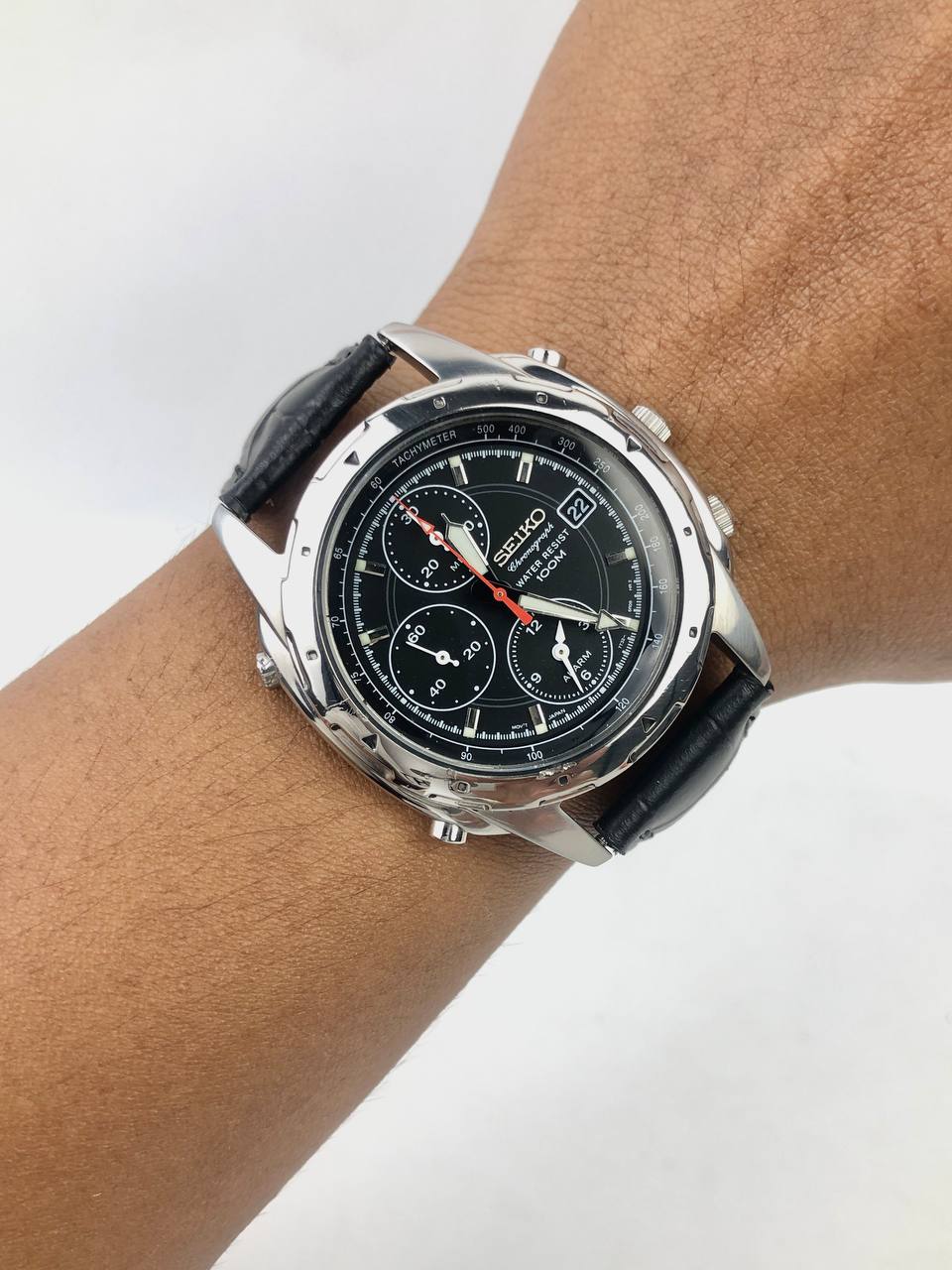 SEIKO ALARM CHRONOGRAPH SWIPE SECOND HAND