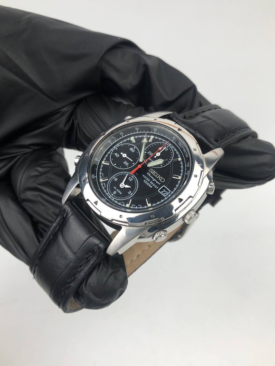 SEIKO ALARM CHRONOGRAPH SWIPE SECOND HAND - Gambar 3