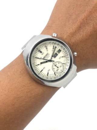 SEIKO HELMET 6139 ARABIC DAY WHITE DIAL