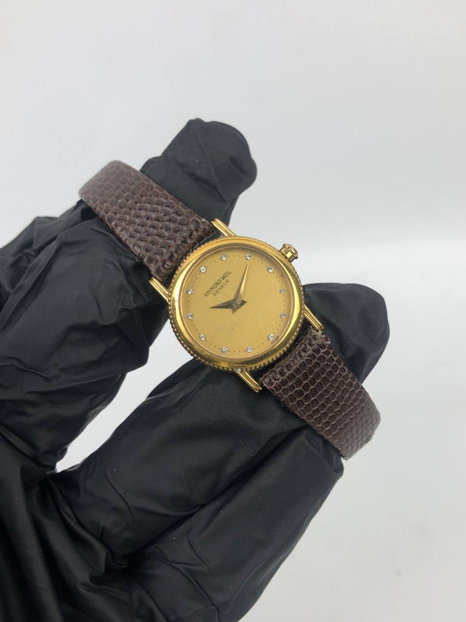 SWISSMADE RAYMOND WEIL GENEVE 18k GOLD ELECTROPLATED - Gambar 4
