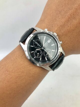 SEIKO CHRONOGRAPH BLACK DIAL QUARTZ