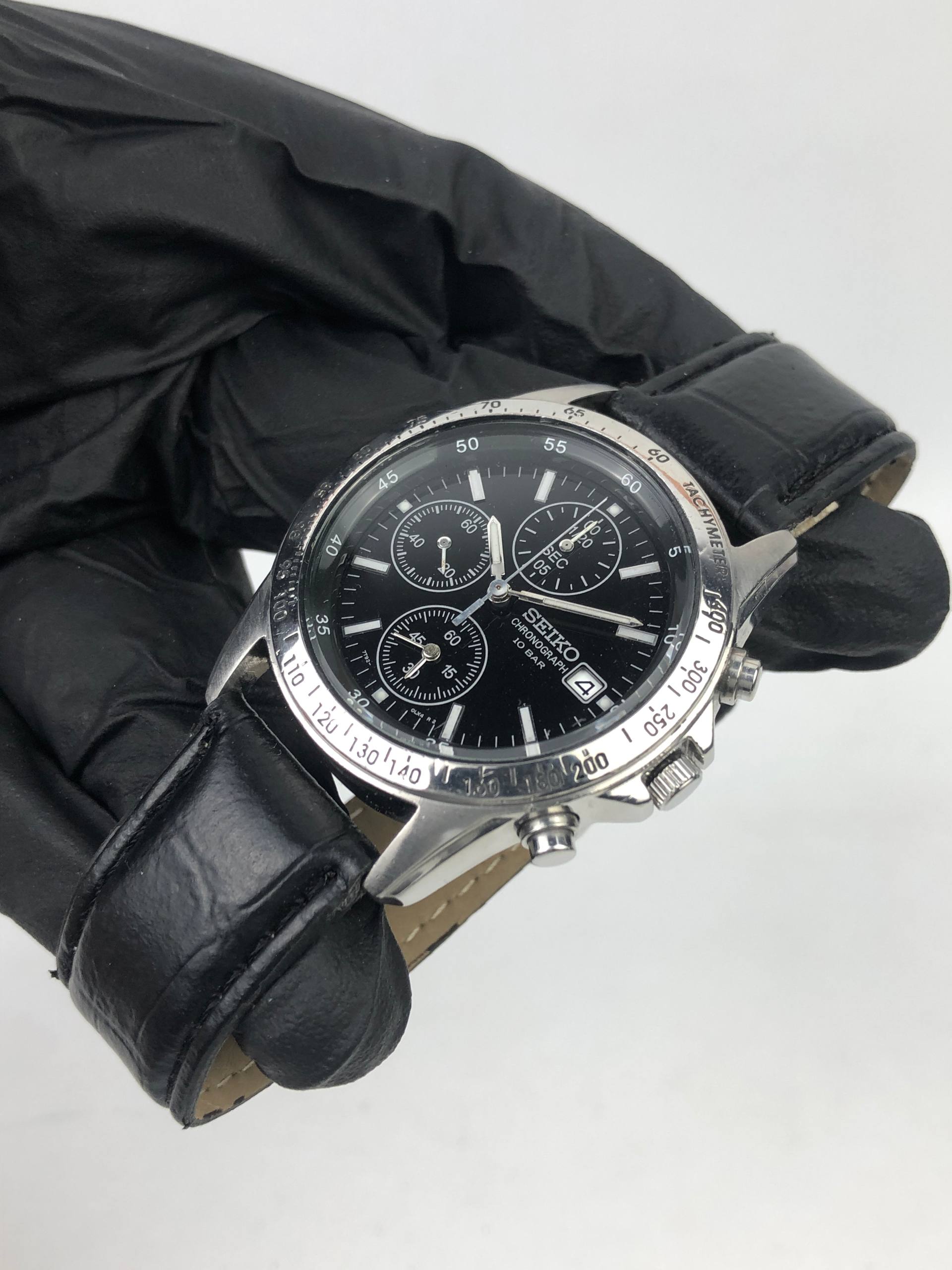 SEIKO CHRONOGRAPH BLACK DIAL QUARTZ - Gambar 3
