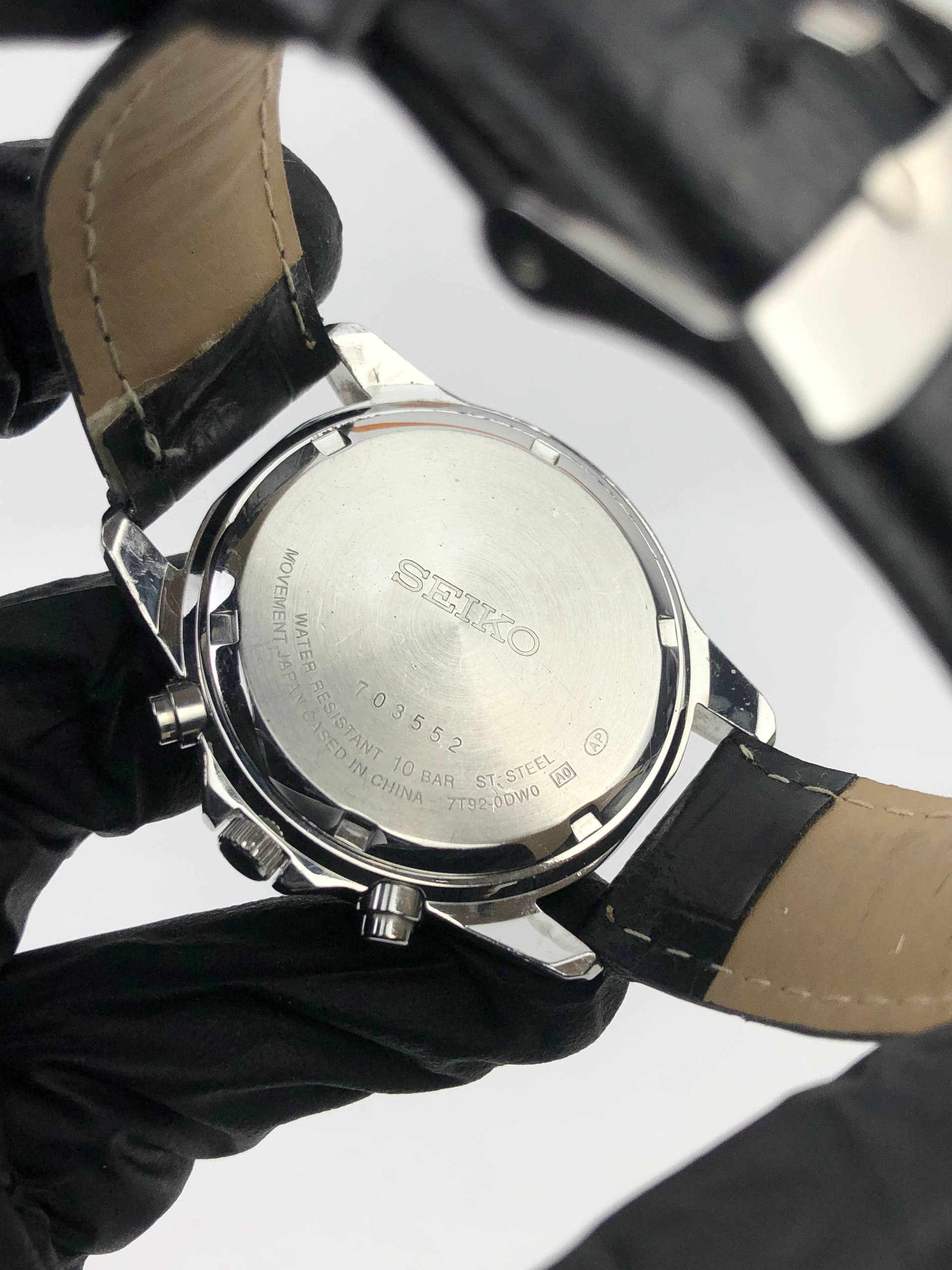 SEIKO CHRONOGRAPH BLACK DIAL QUARTZ - Gambar 7