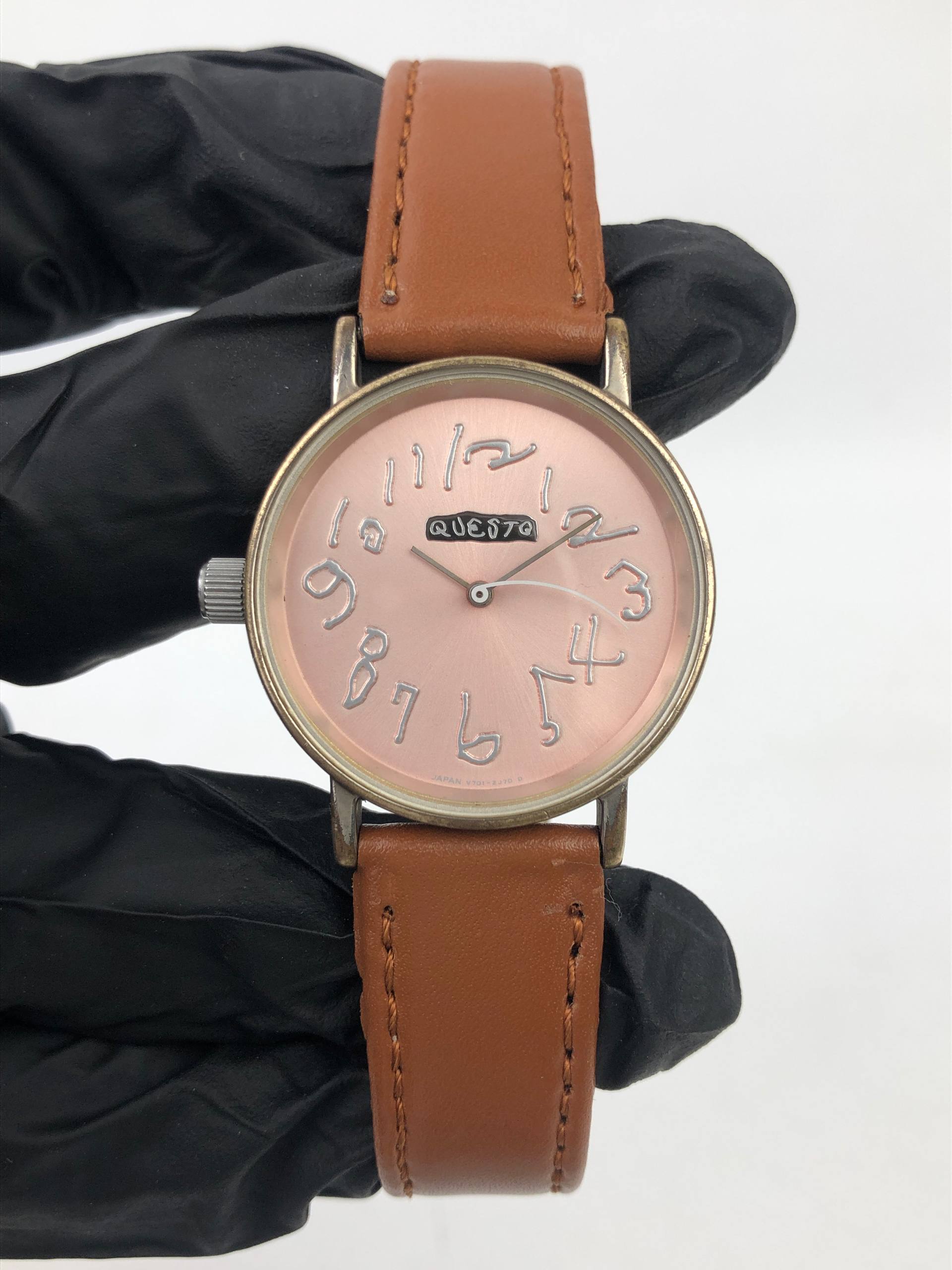 OHARA QUESTQ LEFTY CROWN BY SEIKO RARE SALMOND DIAL - Gambar 2