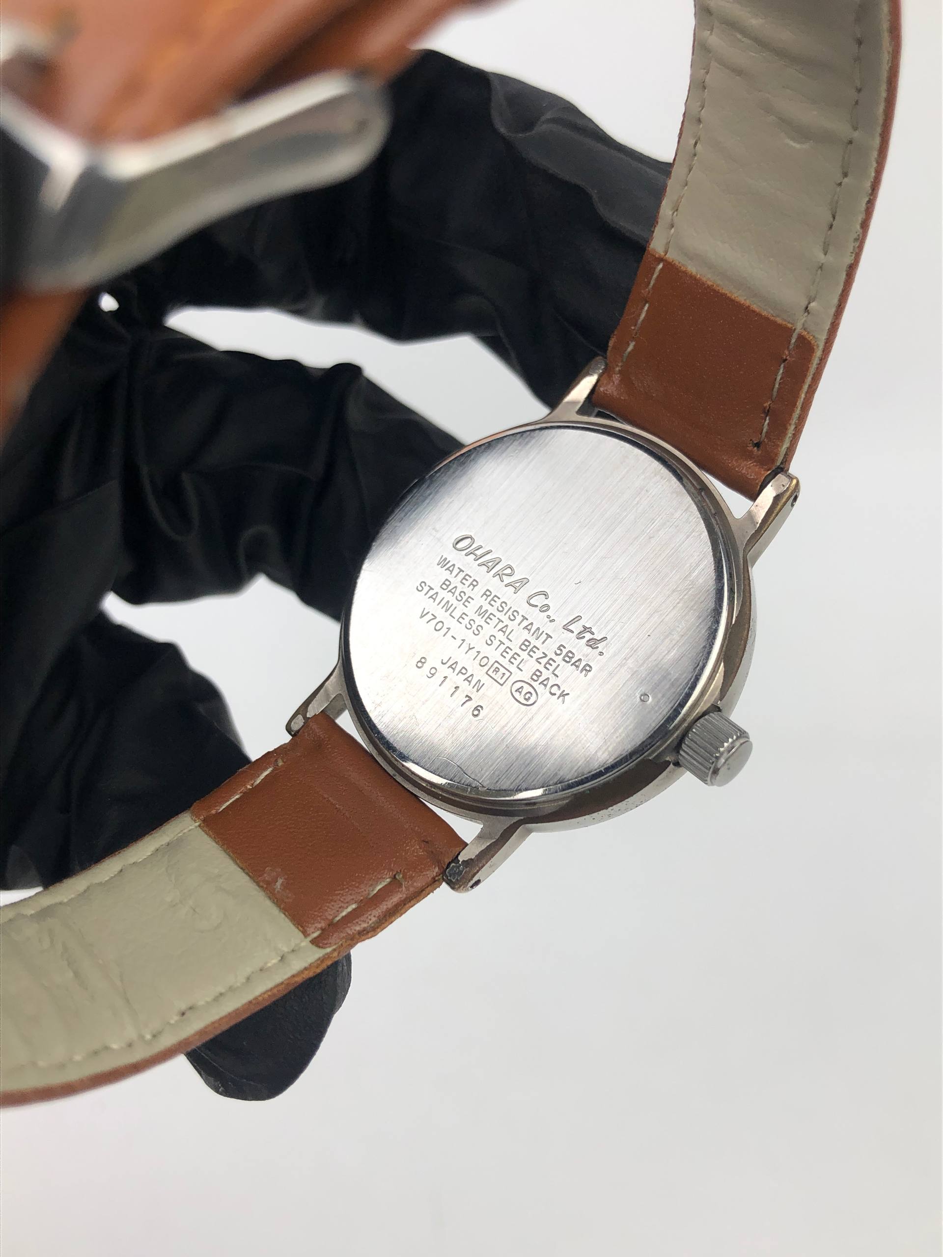 OHARA QUESTQ LEFTY CROWN BY SEIKO RARE SALMOND DIAL - Gambar 7