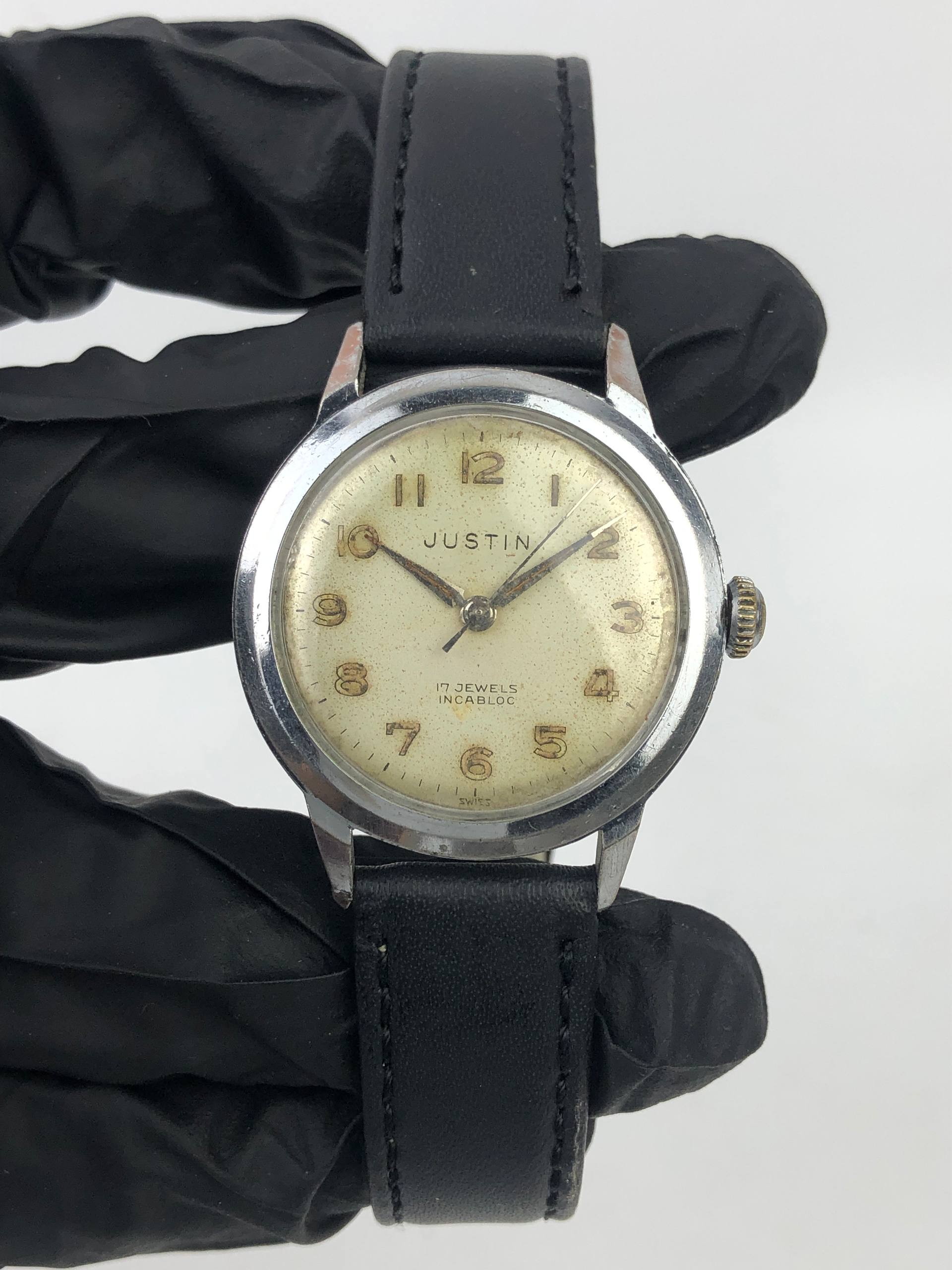 SWISSMADE JUSTIN VINTAGE MANUAL WINDING - Gambar 2