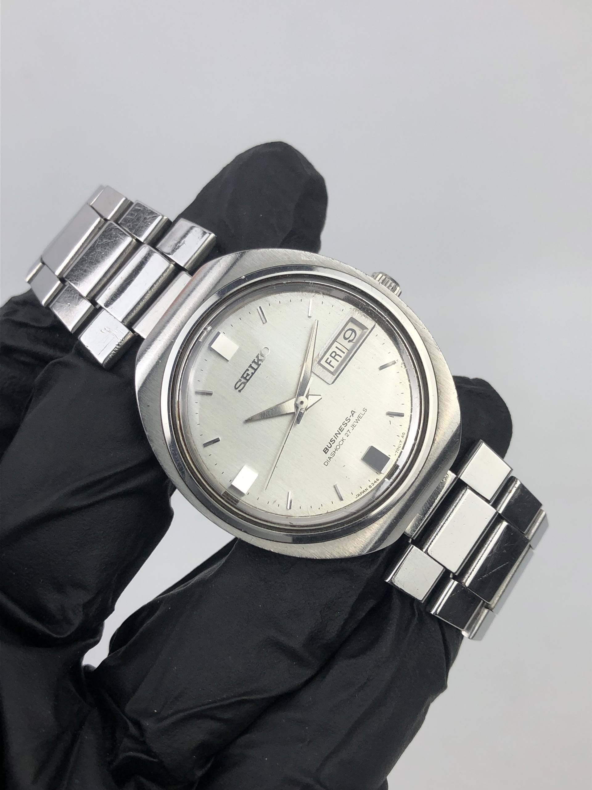 SEIKO BUSSINES A JAPAN LINEN DIAL DAYDATE - Gambar 3