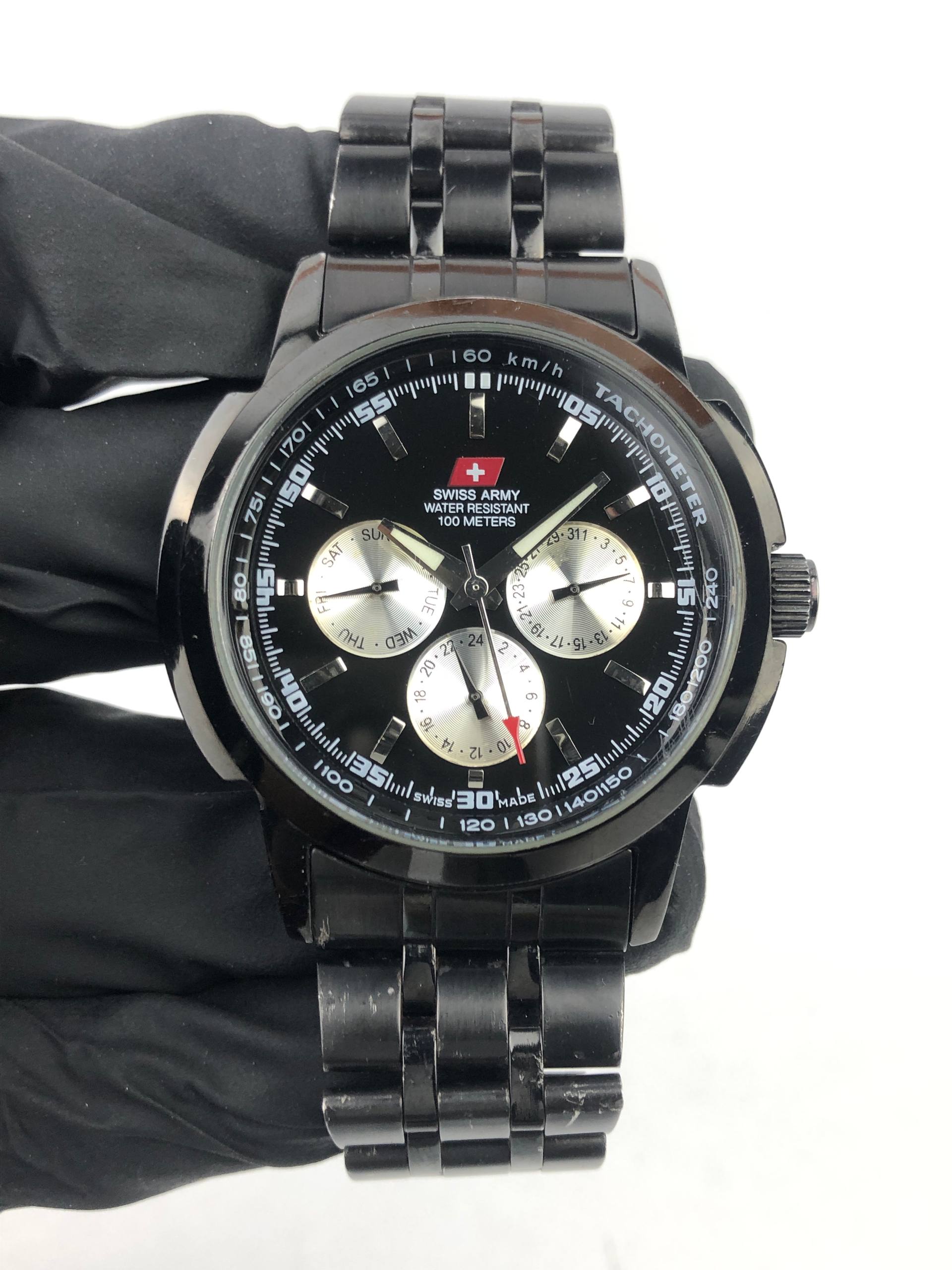 SWISS ARMY SUB DAYDATE DIAL ALL ORI - Gambar 2