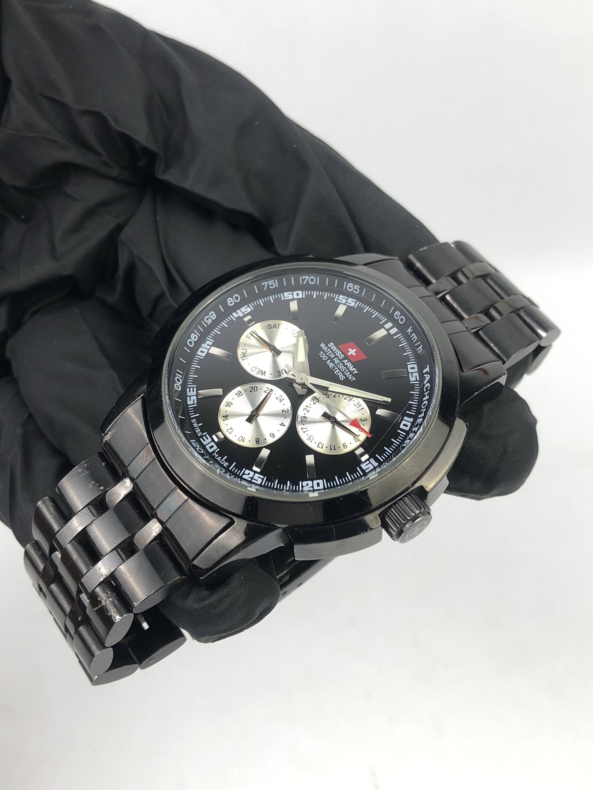 SWISS ARMY SUB DAYDATE DIAL ALL ORI - Gambar 4