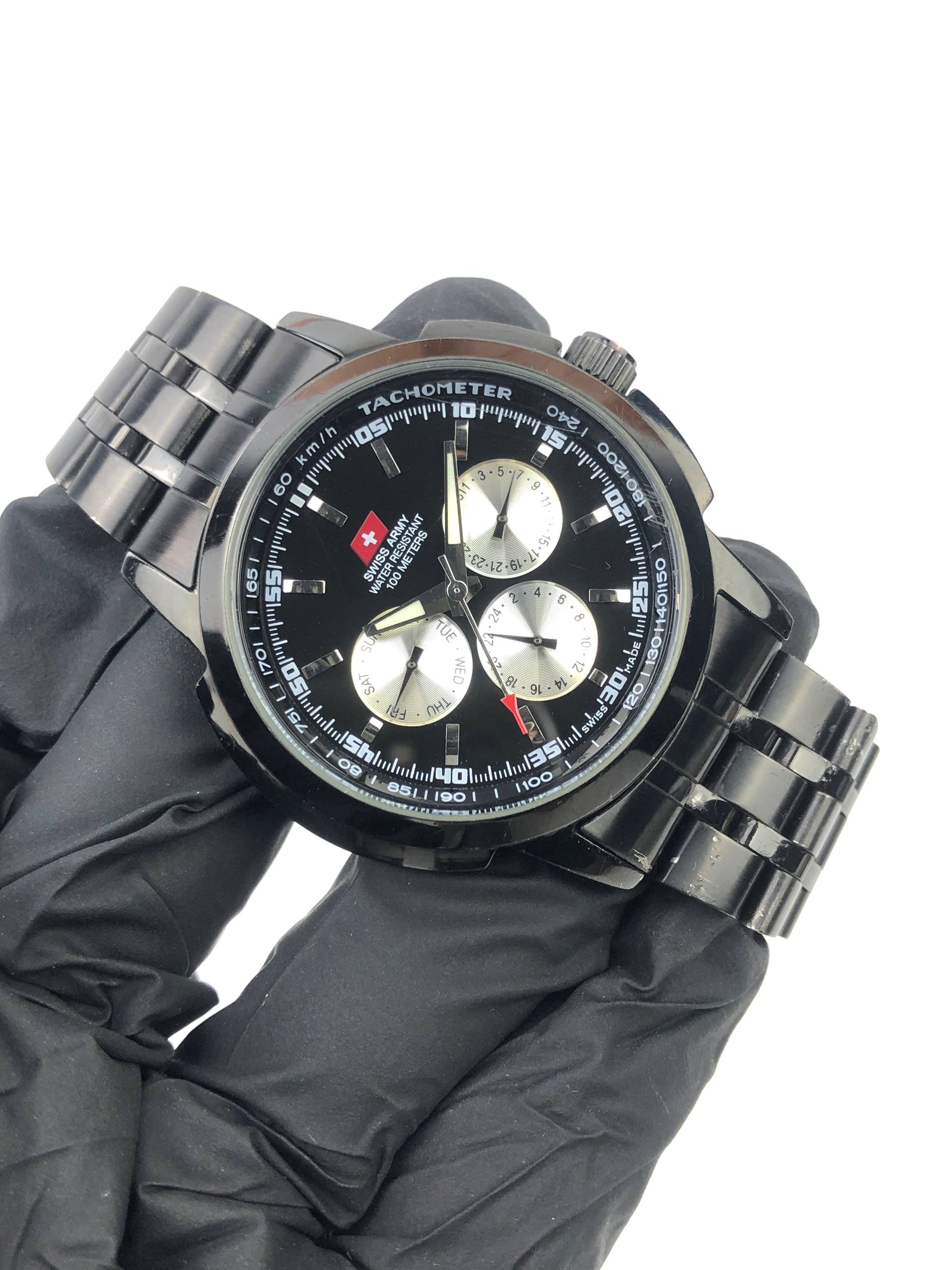 SWISS ARMY SUB DAYDATE DIAL ALL ORI - Gambar 3