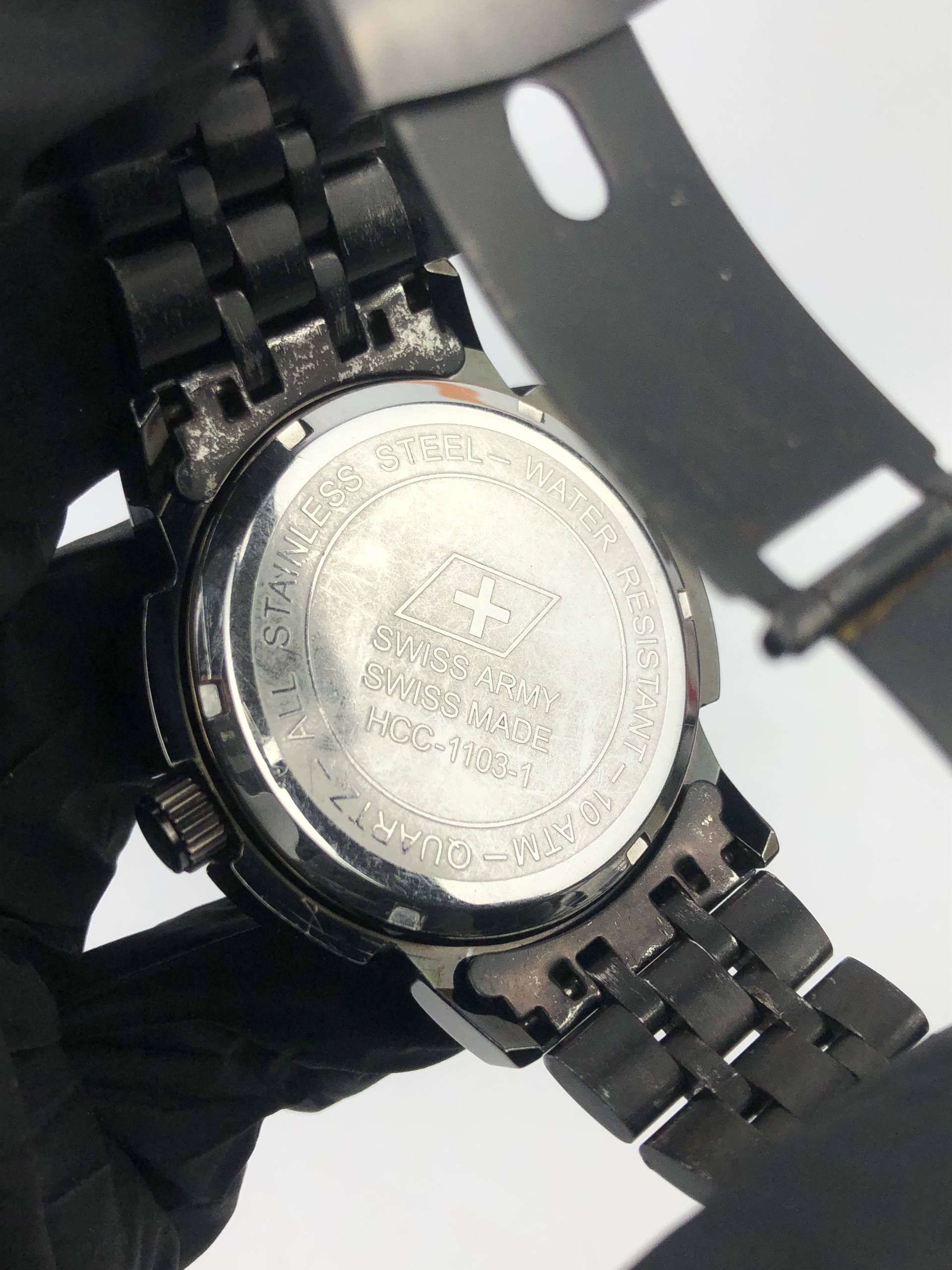 SWISS ARMY SUB DAYDATE DIAL ALL ORI - Gambar 8
