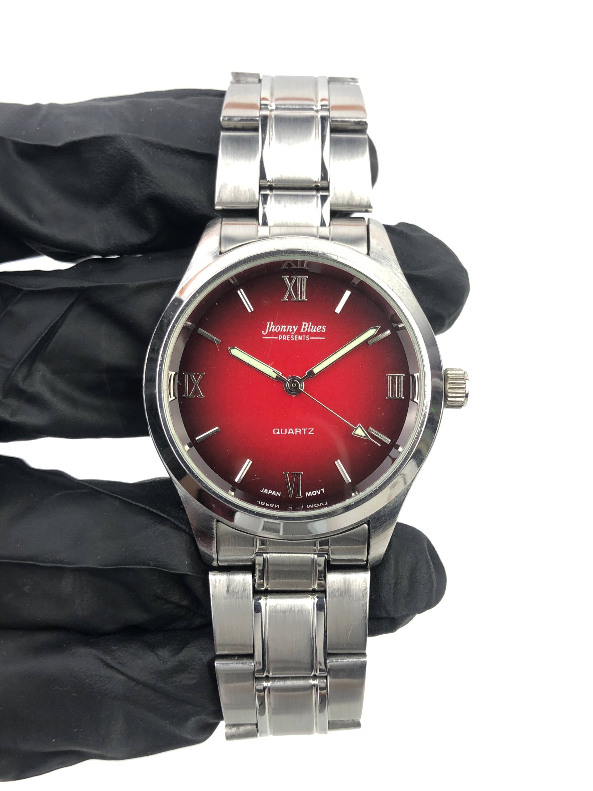 MACHO JHONNY BLUE MAROON SUNBURST DIAL ALL ORIGINAL - Gambar 2