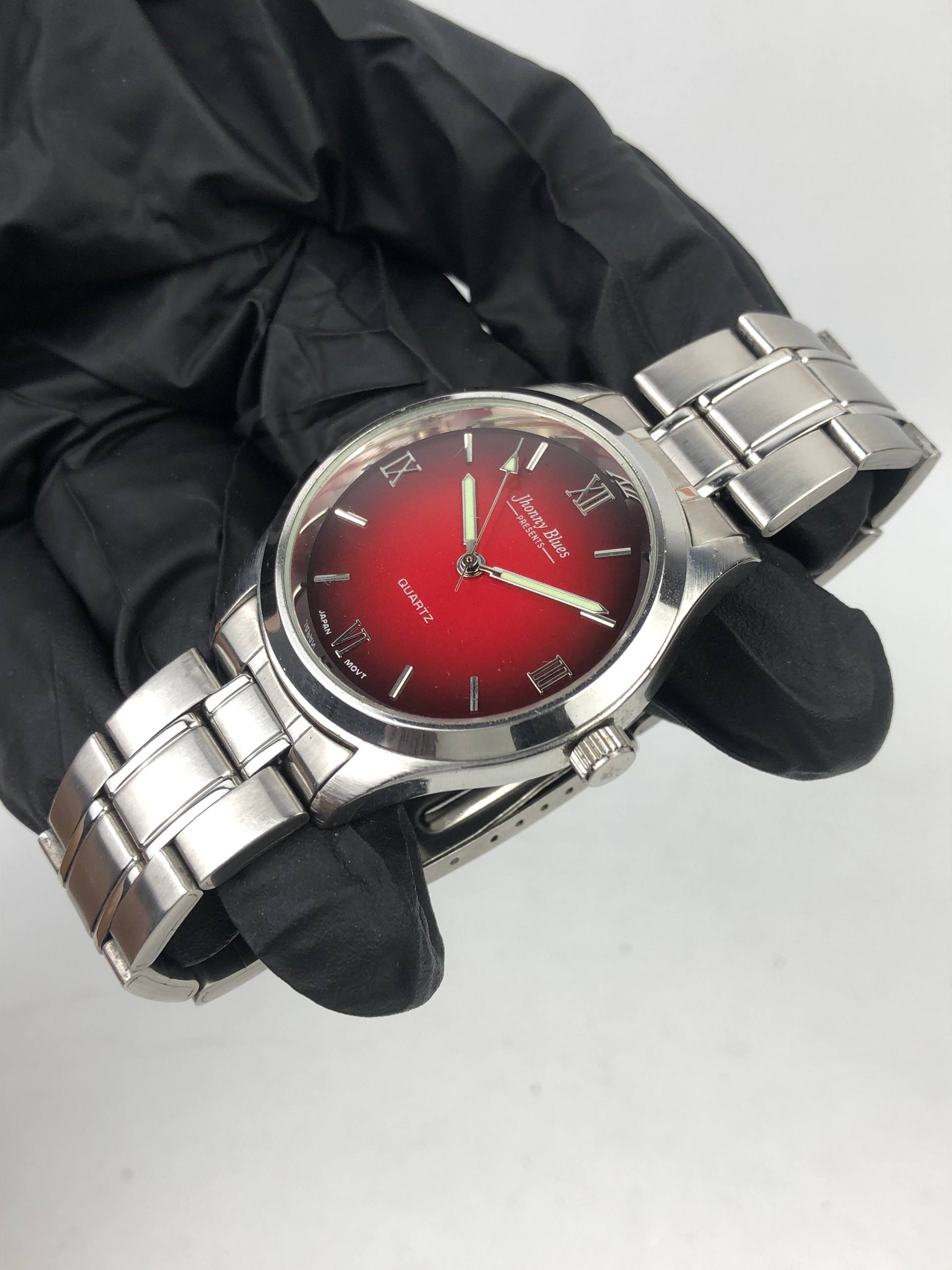 MACHO JHONNY BLUE MAROON SUNBURST DIAL ALL ORIGINAL - Gambar 3
